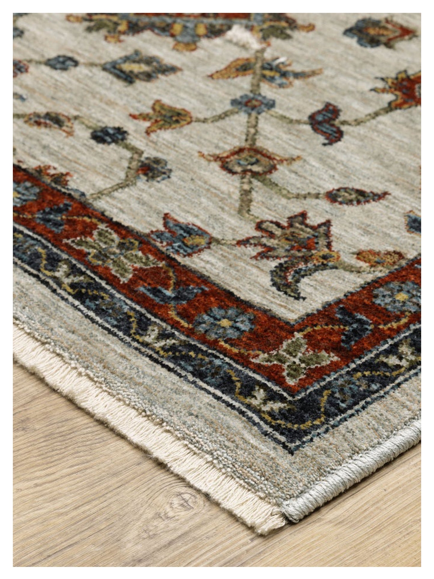 Oriental Weavers ABERDEEN 751W1 Ivory Multi Traditional Machinemade Rug