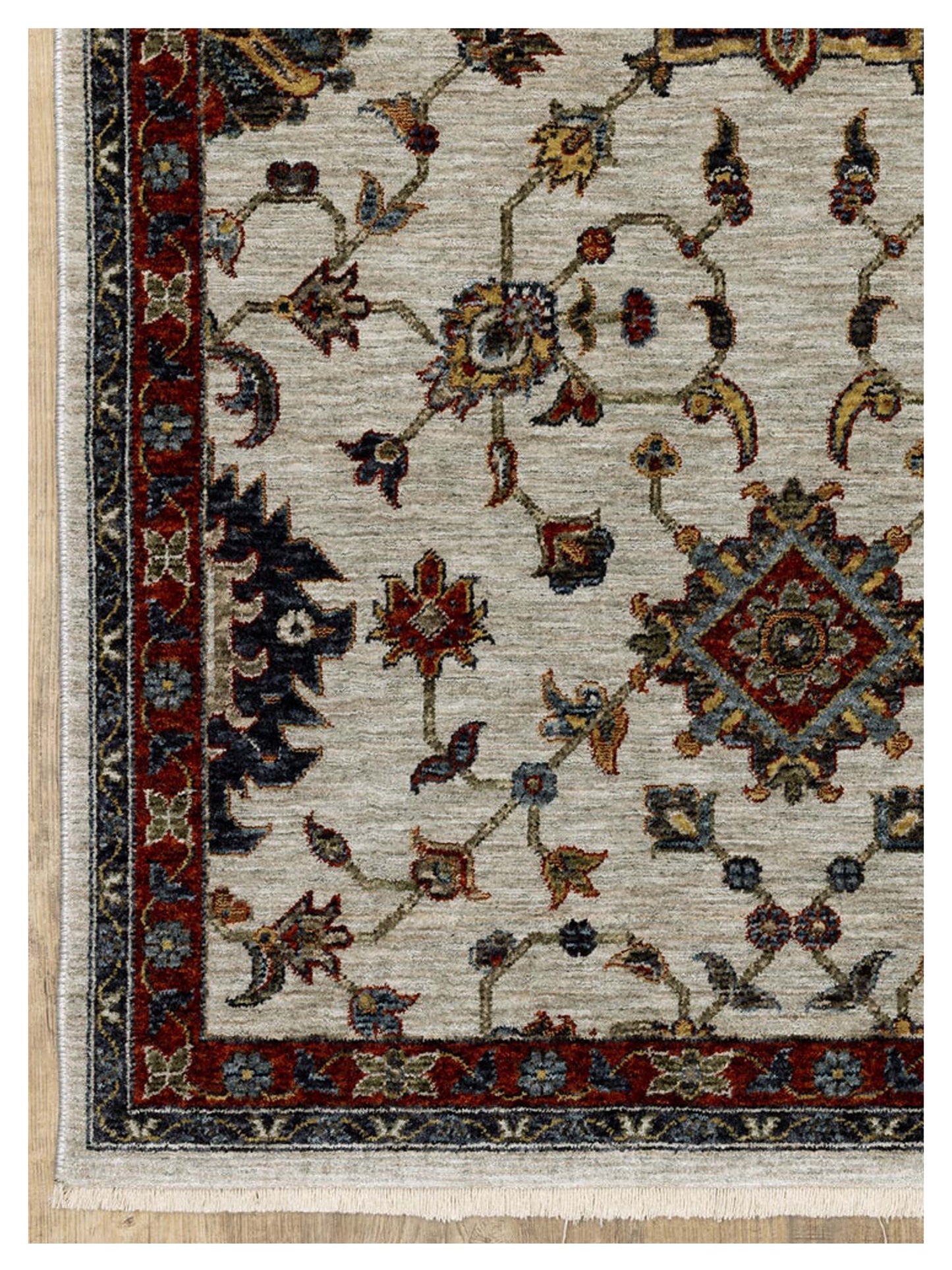 Oriental Weavers ABERDEEN 751W1 Ivory Multi Traditional Machinemade Rug