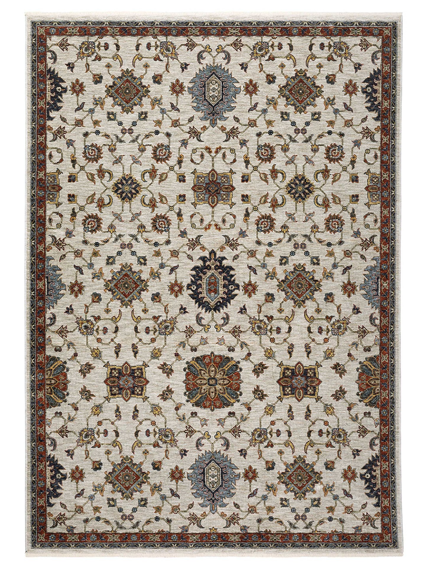 Oriental Weavers ABERDEEN 751W1 Ivory Traditional Machinemade Rug