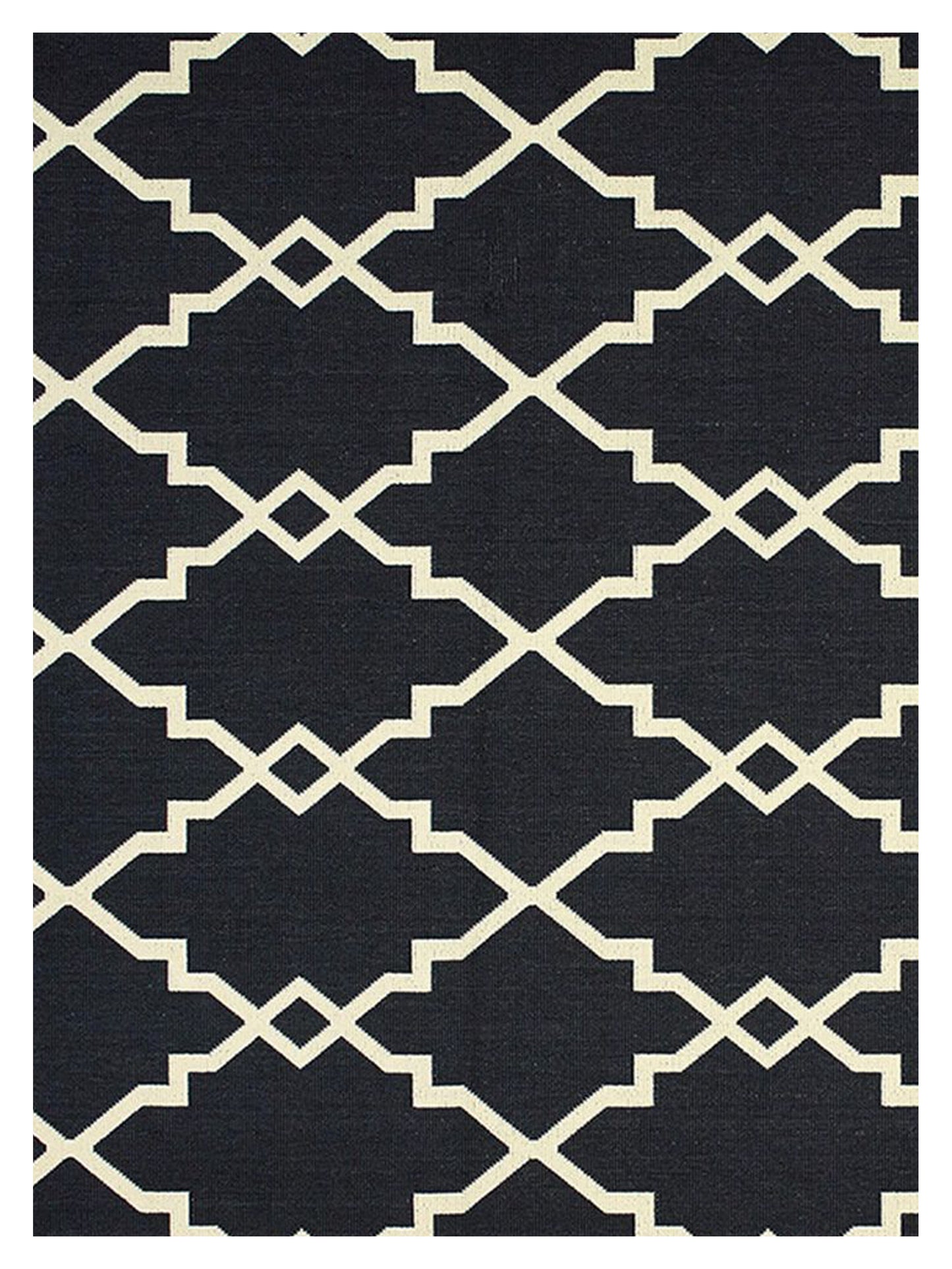 Oriental Weavers MARINA 7763K Black Ivory Outdoor Machinemade Rug