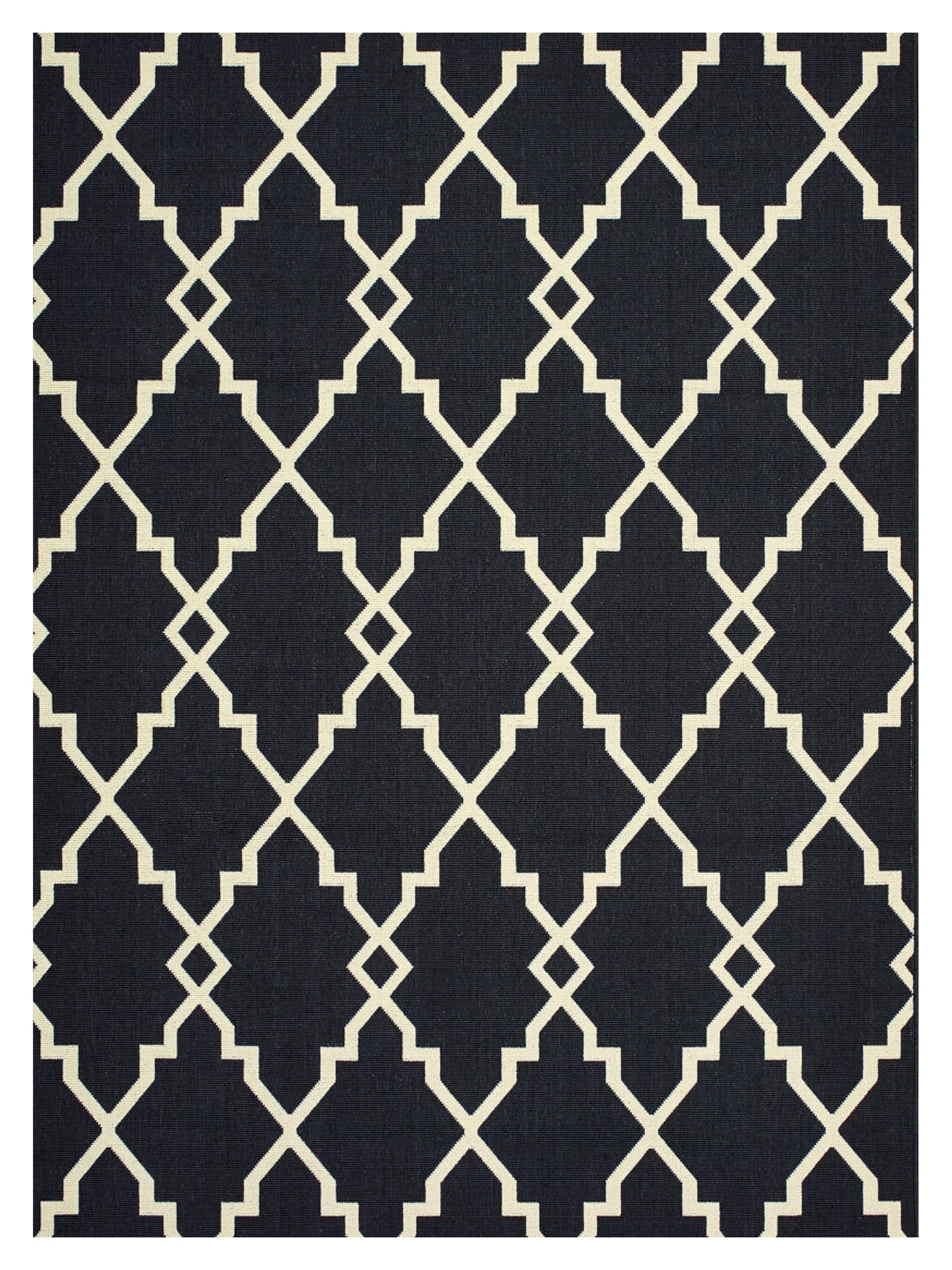 Oriental Weavers MARINA 7763K Black Outdoor Machinemade Rug