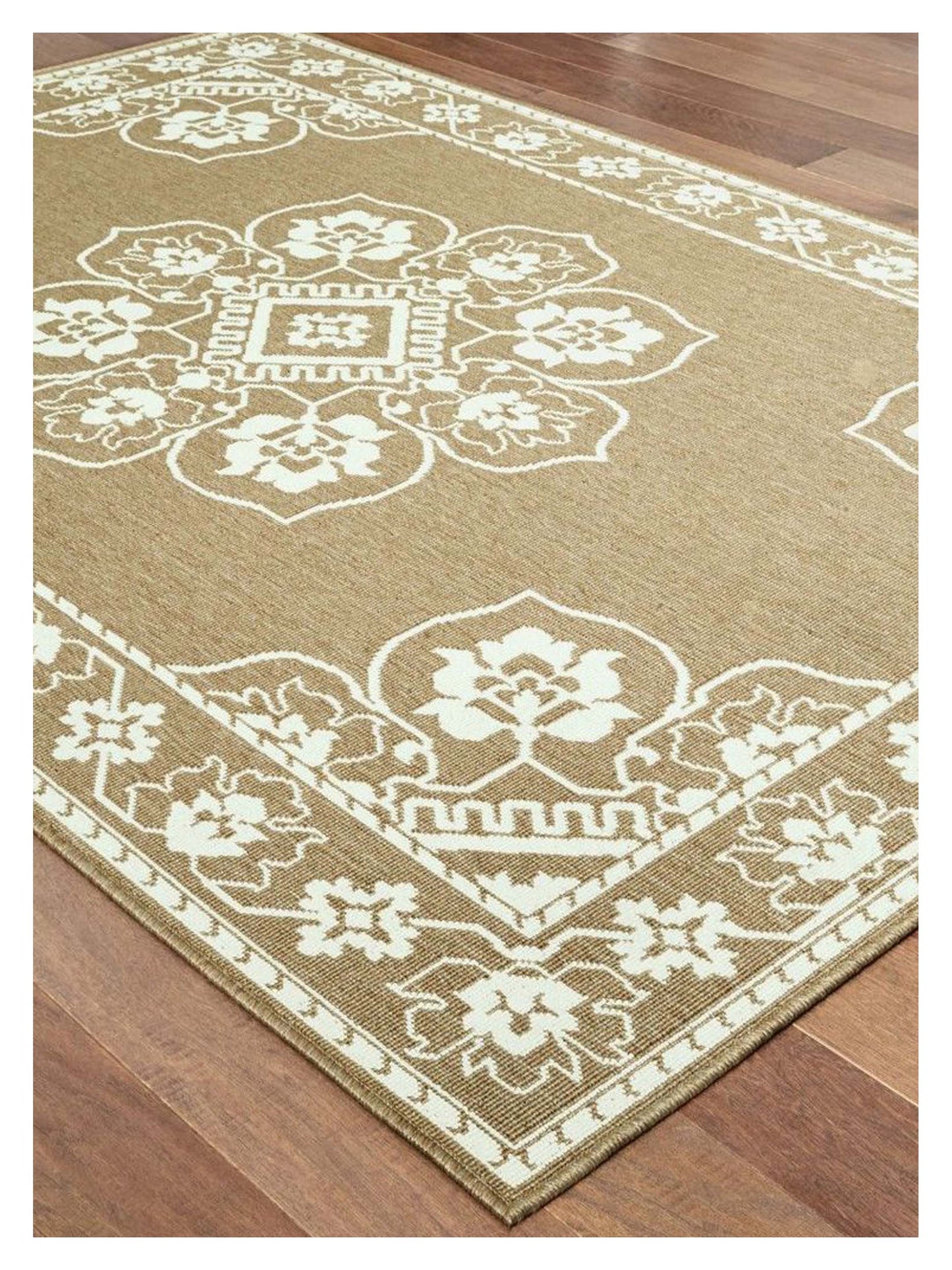 Oriental Weavers MARINA 7764J Tan Ivory Outdoor Machinemade Rug