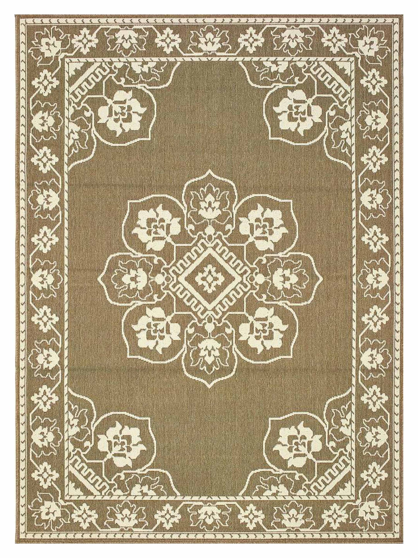 Oriental Weavers MARINA 7764J Tan Outdoor Machinemade Rug