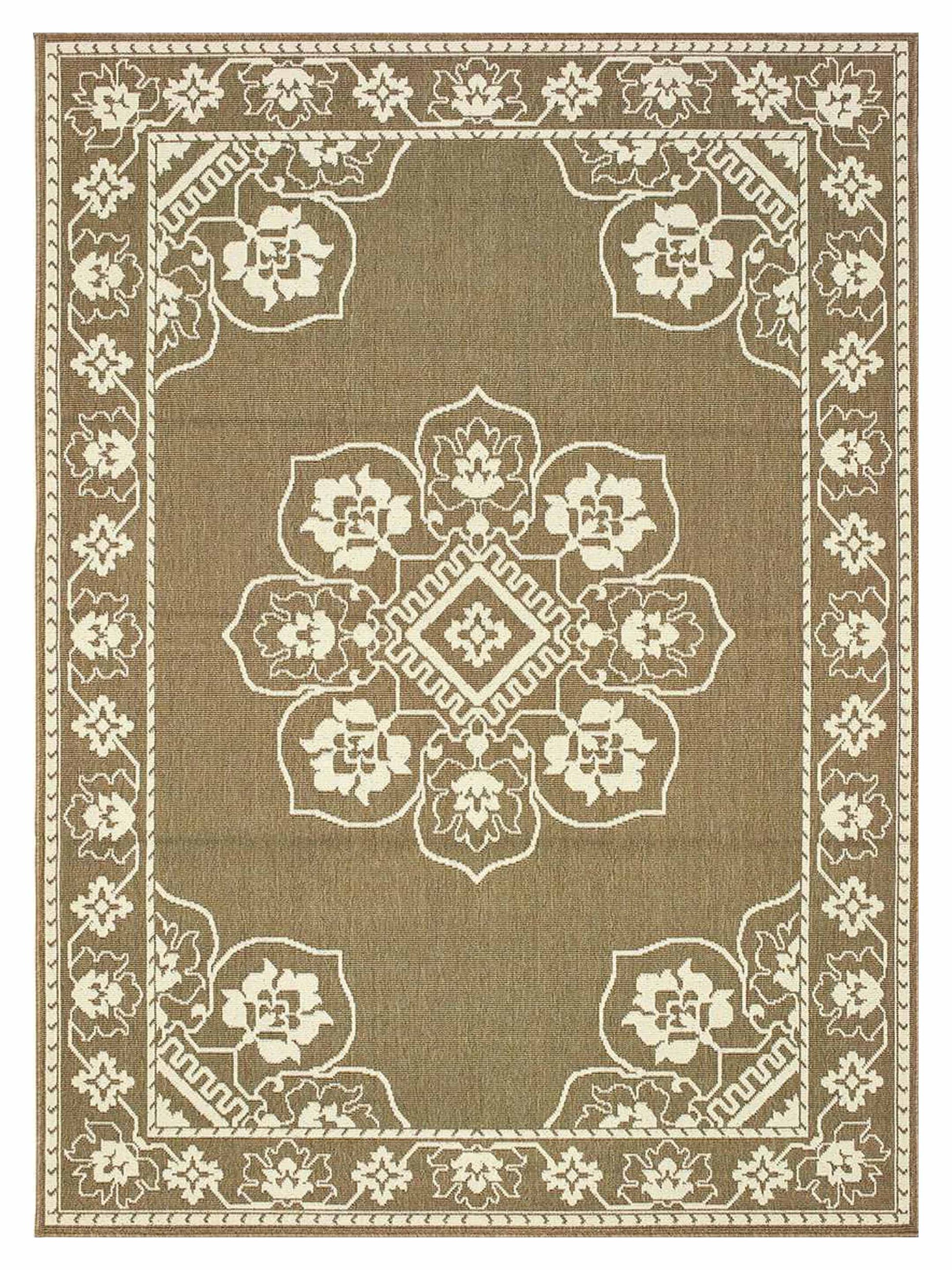 Oriental Weavers MARINA 7764J Tan Outdoor Machinemade Rug