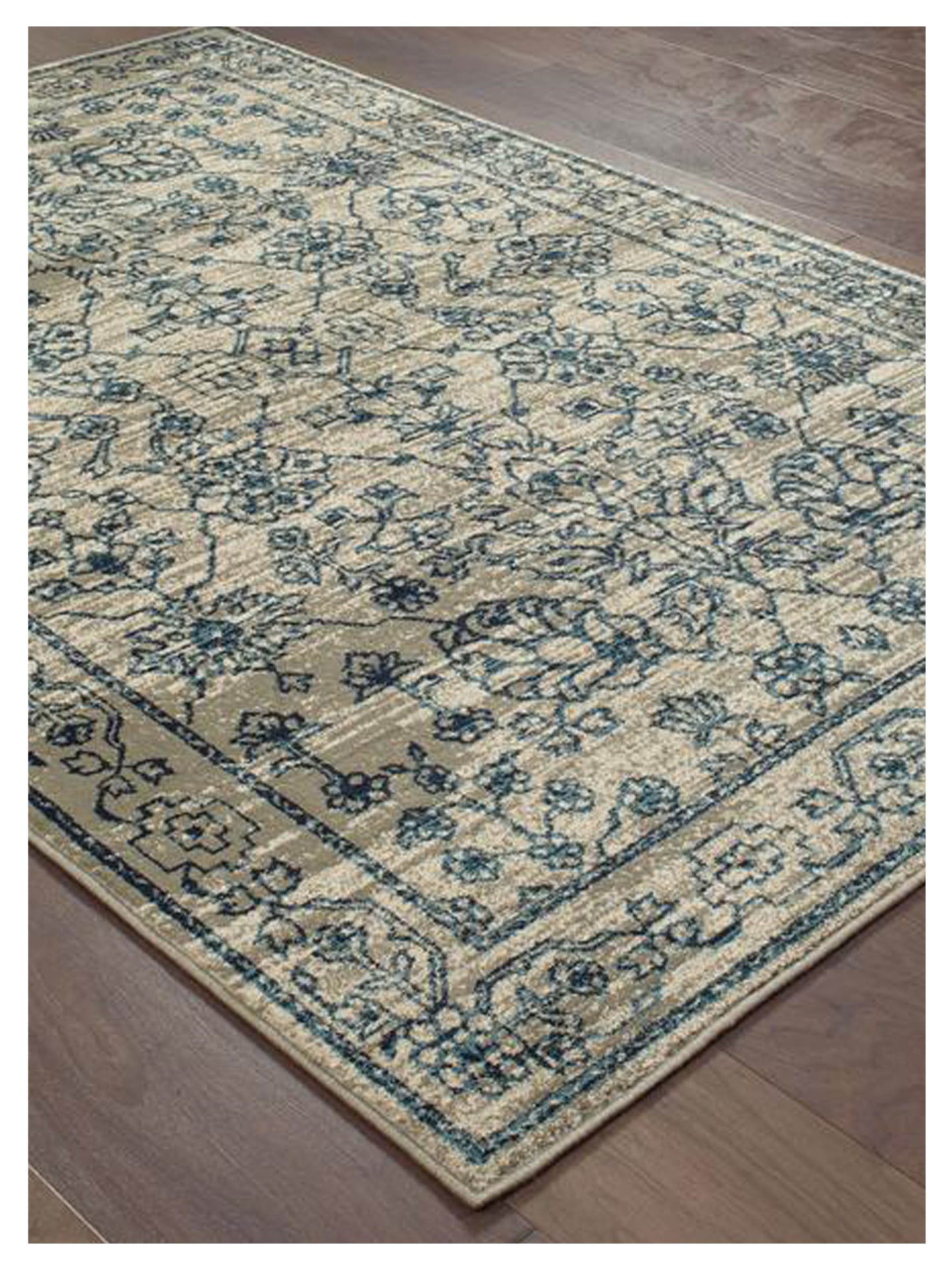 Oriental Weavers LINDEN 7804C Beige Navy Traditional Machinemade Rug