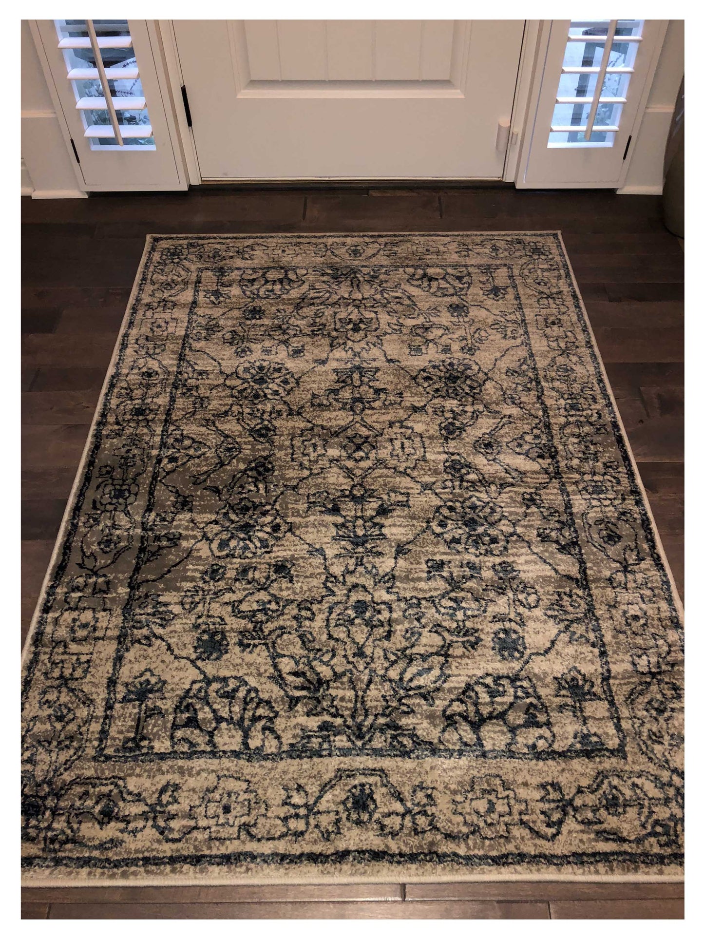 Oriental Weavers LINDEN 7804C Beige Navy Traditional Machinemade Rug