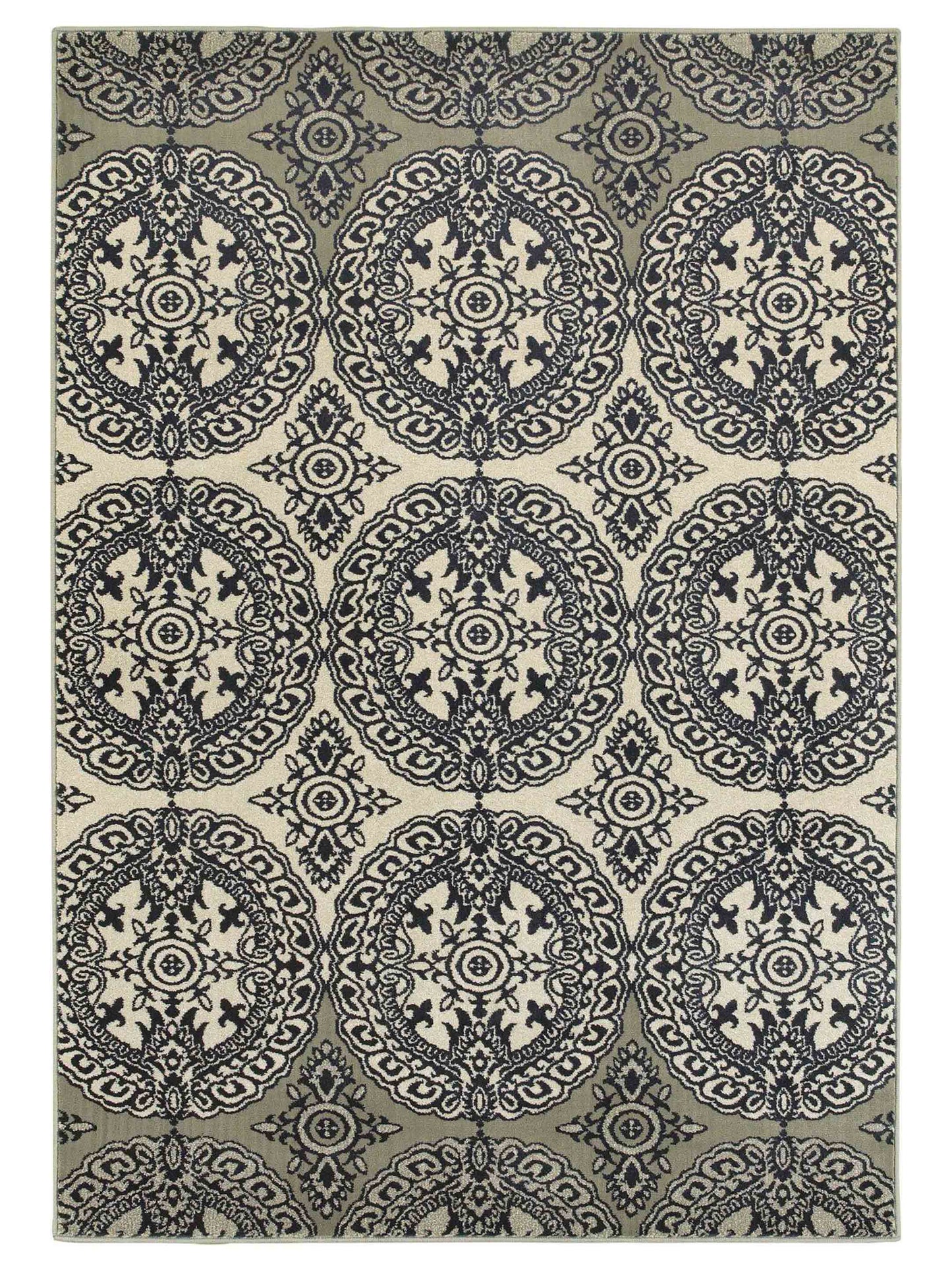 Oriental Weavers LINDEN 7818A Navy Casual Machinemade Rug