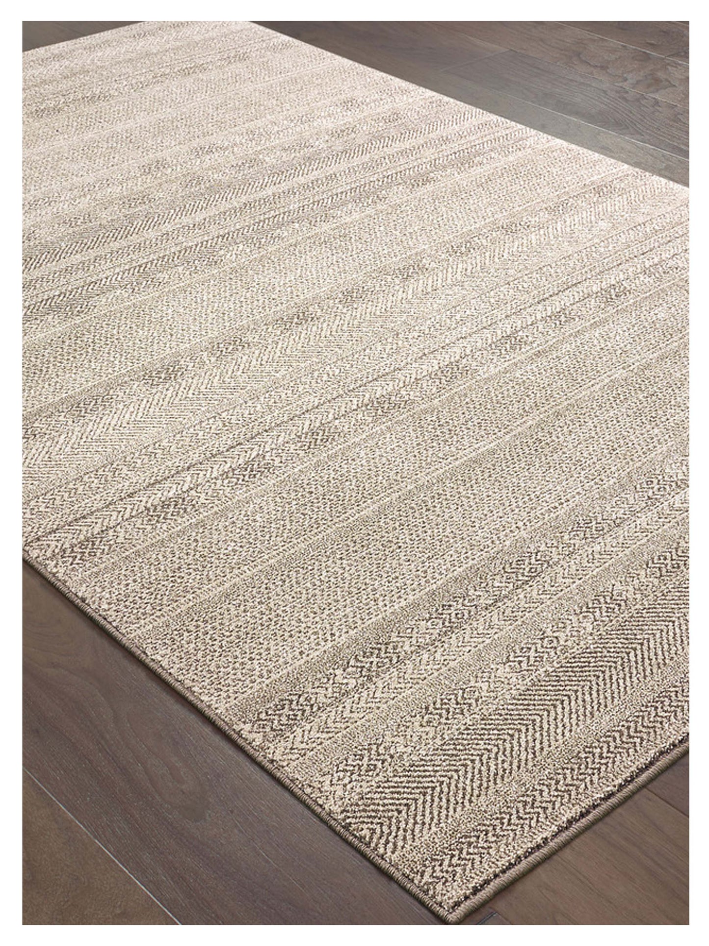 Oriental Weavers Richmond 801H3 Ivory Brown Casual Woven Rug