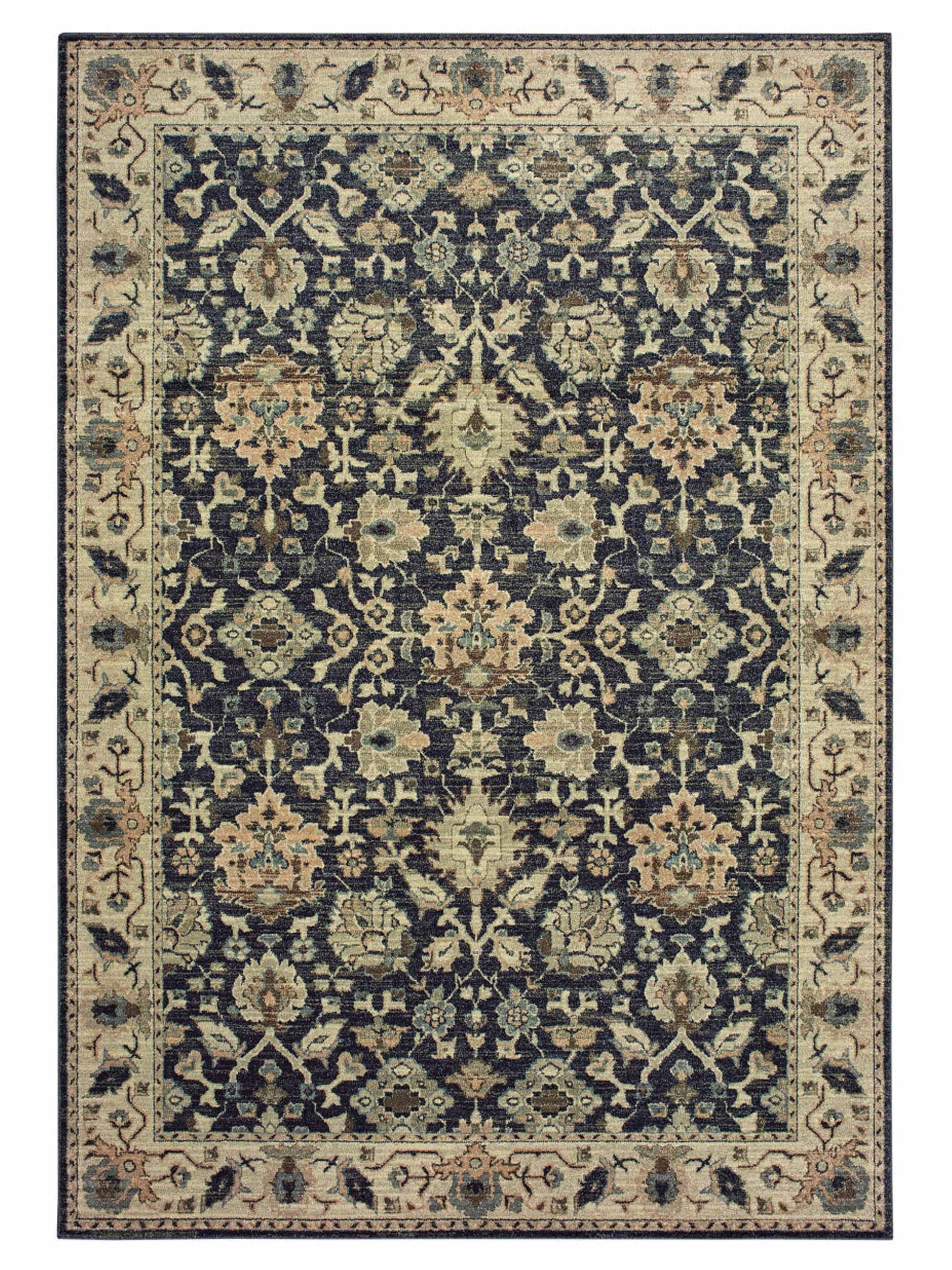 Oriental Weavers RALEIGH 8026P Navy Traditional Machinemade Rug