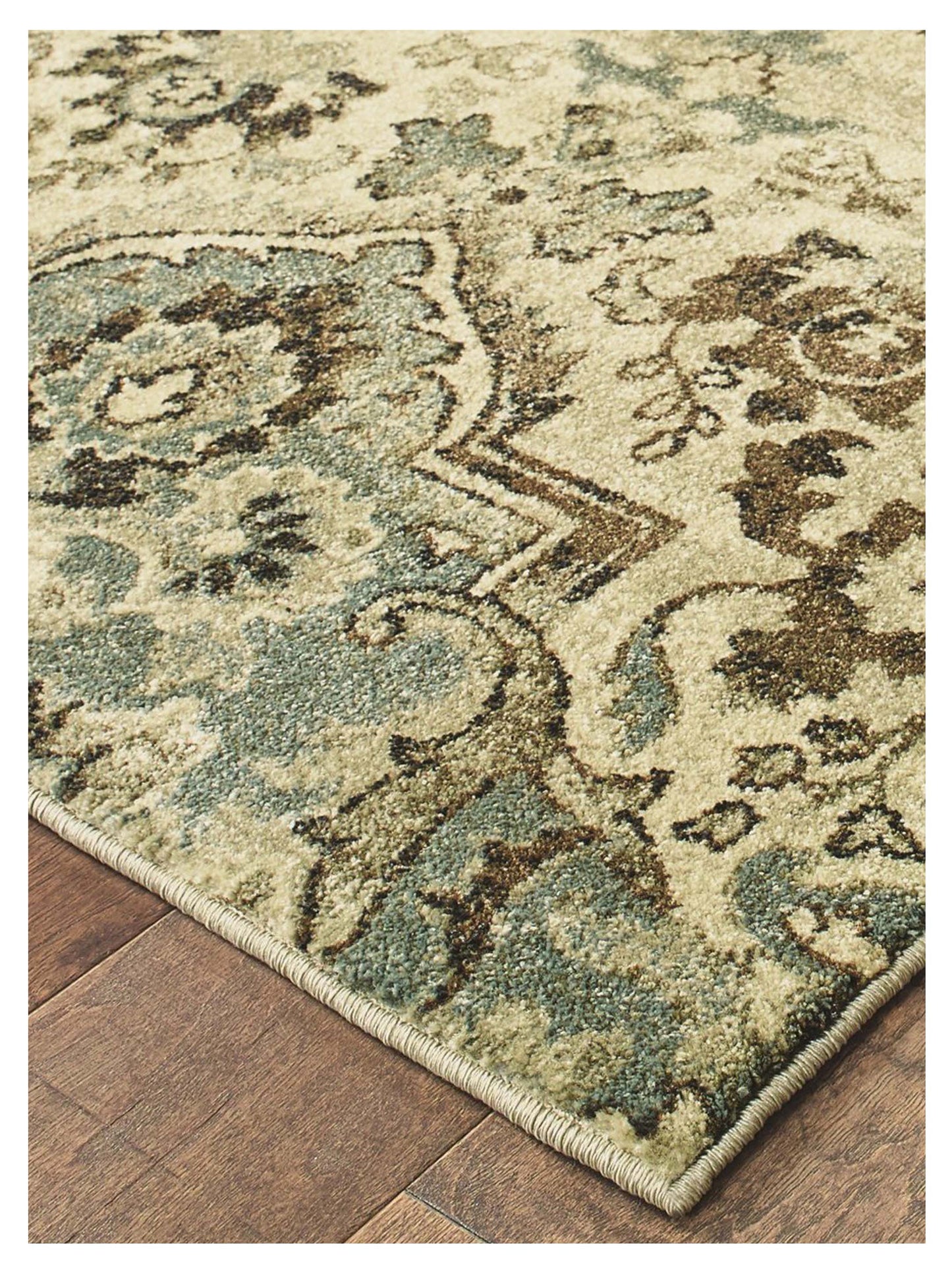 Oriental Weavers RALEIGH 8027J Ivory Grey Casual Machinemade Rug