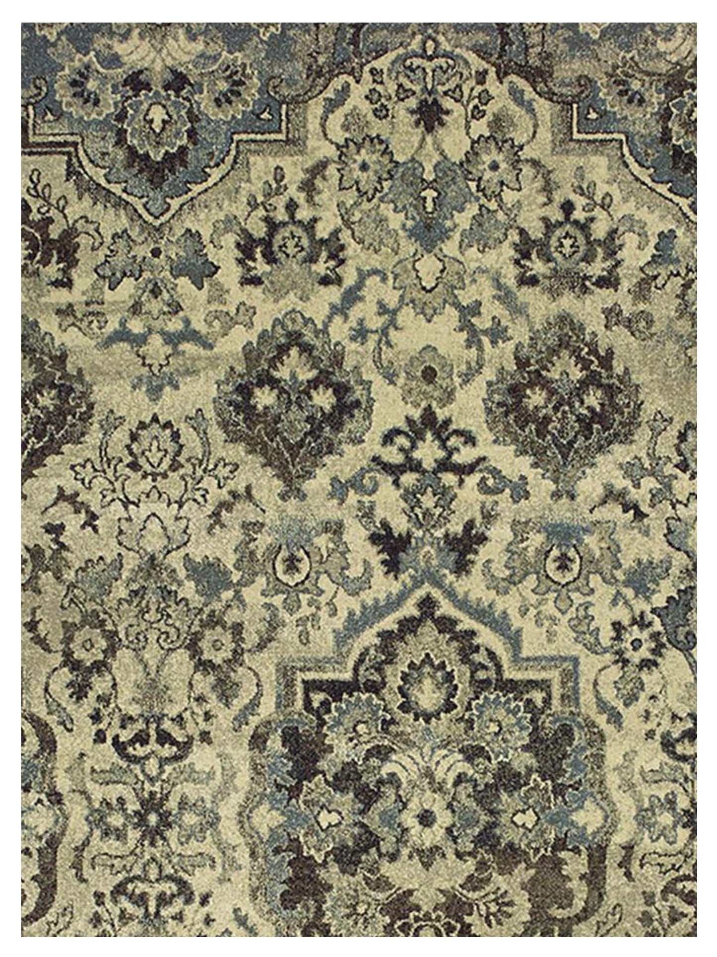 Oriental Weavers RALEIGH 8027J Ivory Grey Casual Machinemade Rug