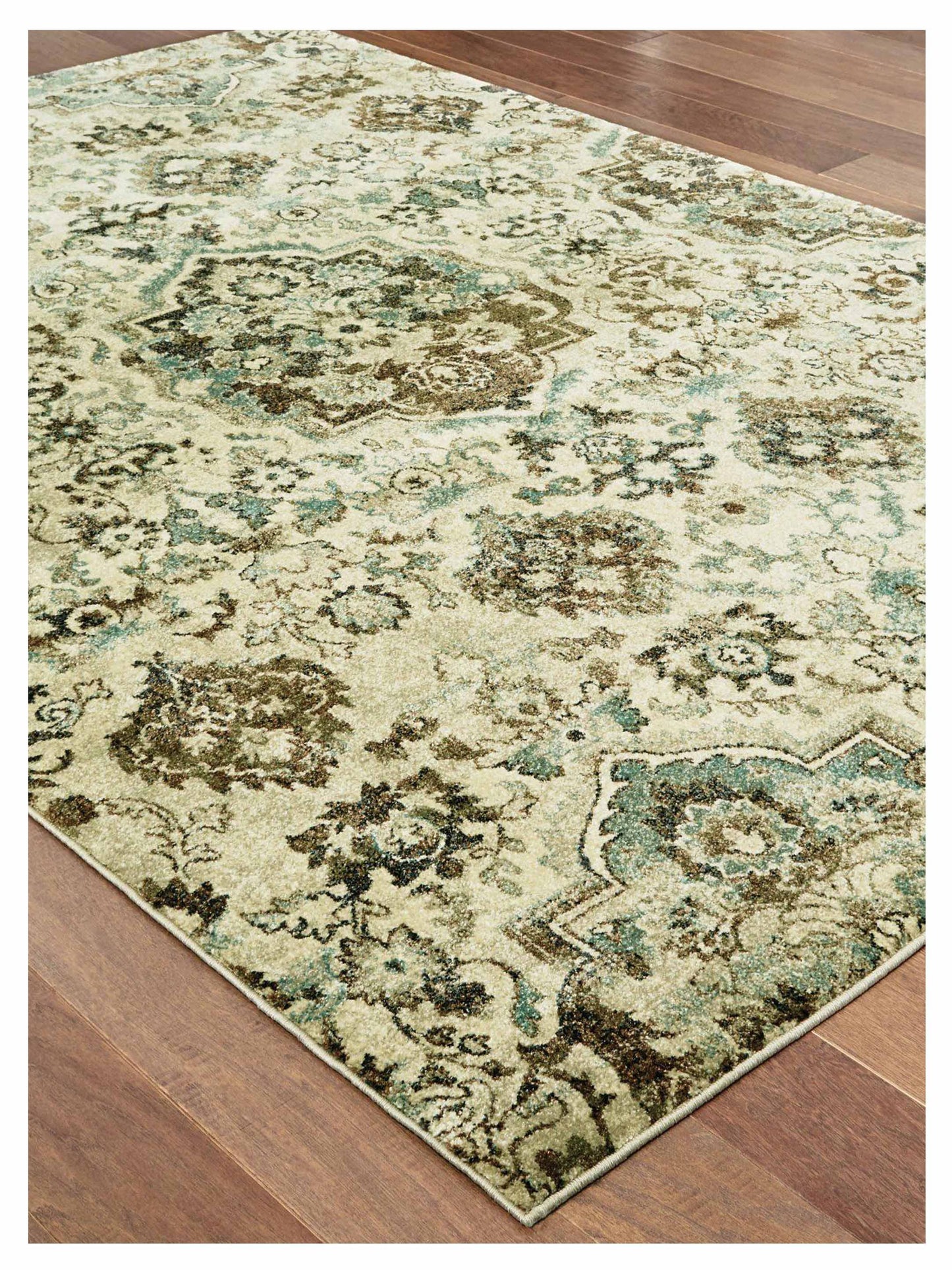 Oriental Weavers RALEIGH 8027J Ivory Grey Casual Machinemade Rug