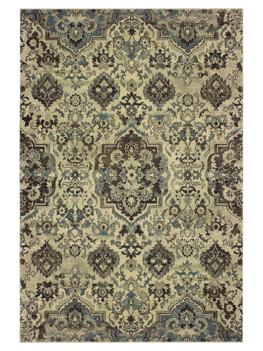 Oriental Weavers RALEIGH 8027J Ivory Casual Machinemade Rug