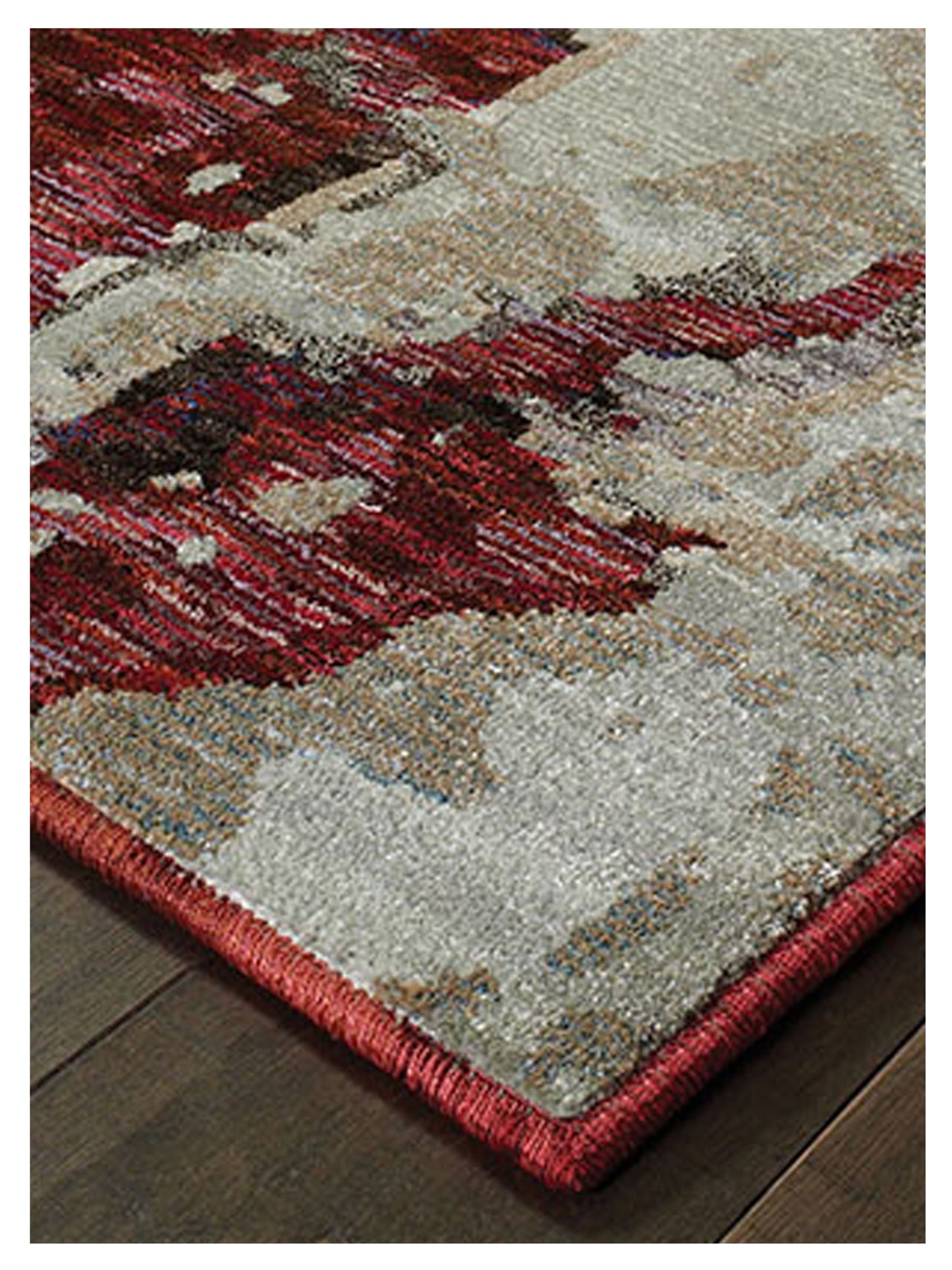 Oriental Weavers EVOLUTION 8028B Red Beige Contemporary Machinemade Rug