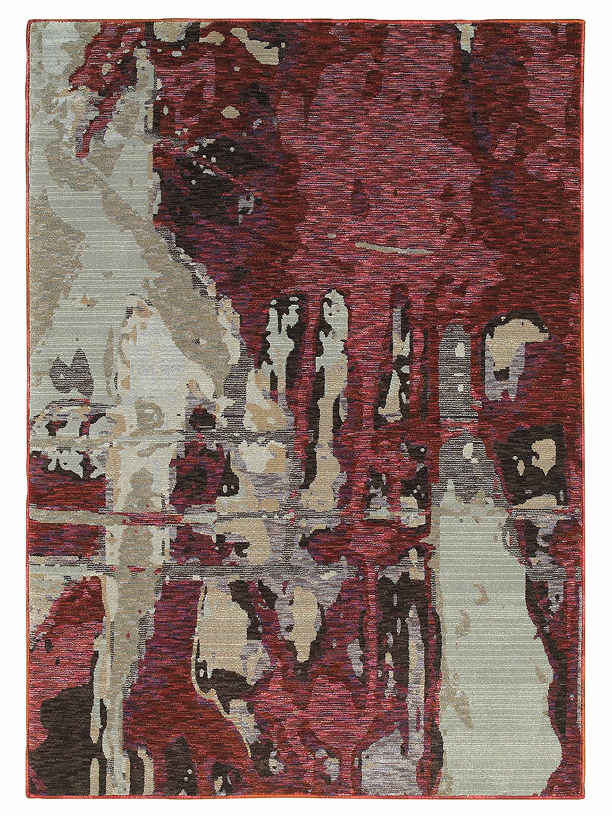 Oriental Weavers EVOLUTION 8028B Red Contemporary Machinemade Rug