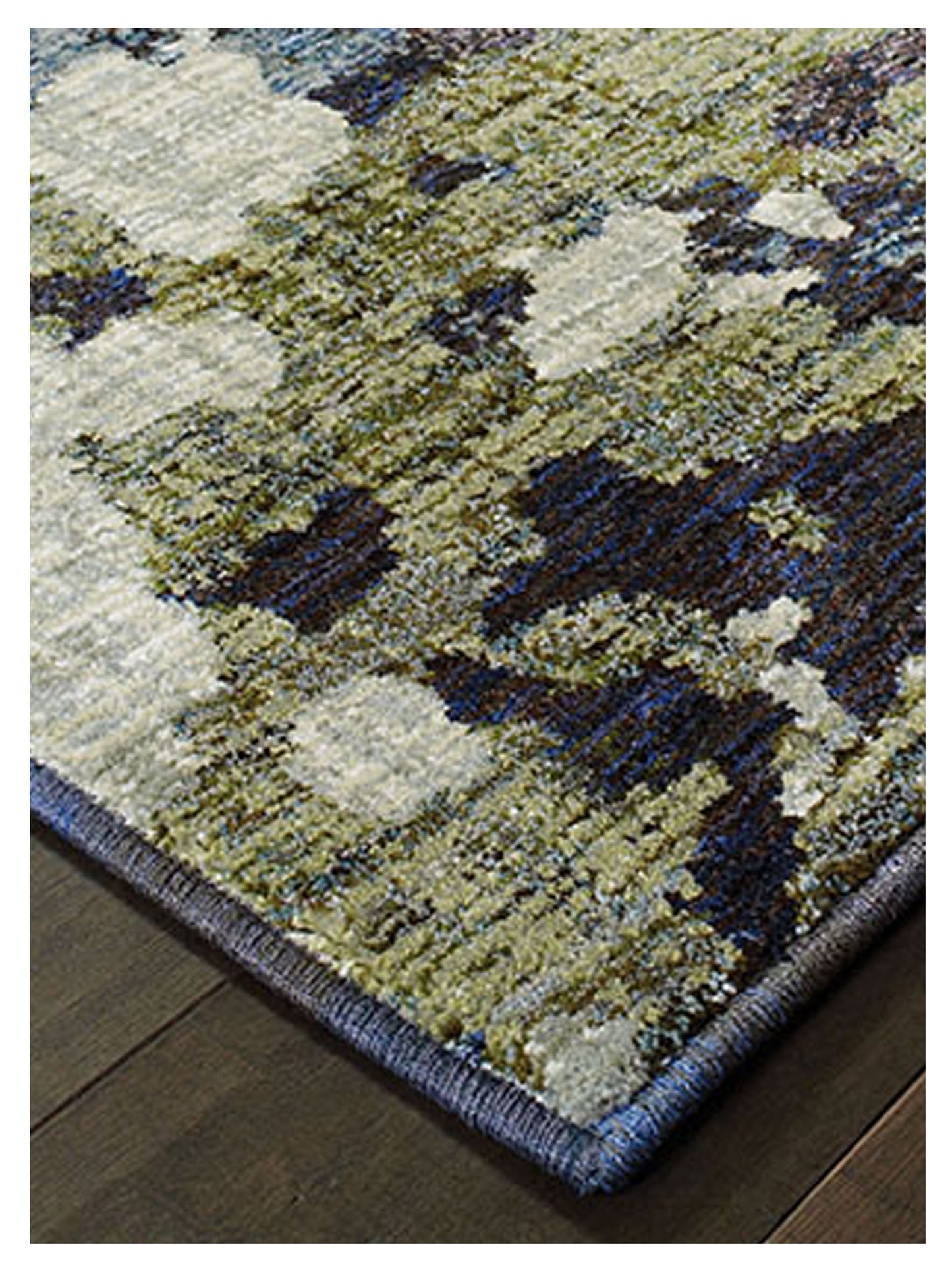 Oriental Weavers EVOLUTION 8029A Navy Green Contemporary Machinemade Rug