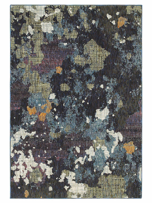 Oriental Weavers EVOLUTION 8029A Navy Contemporary Machinemade Rug