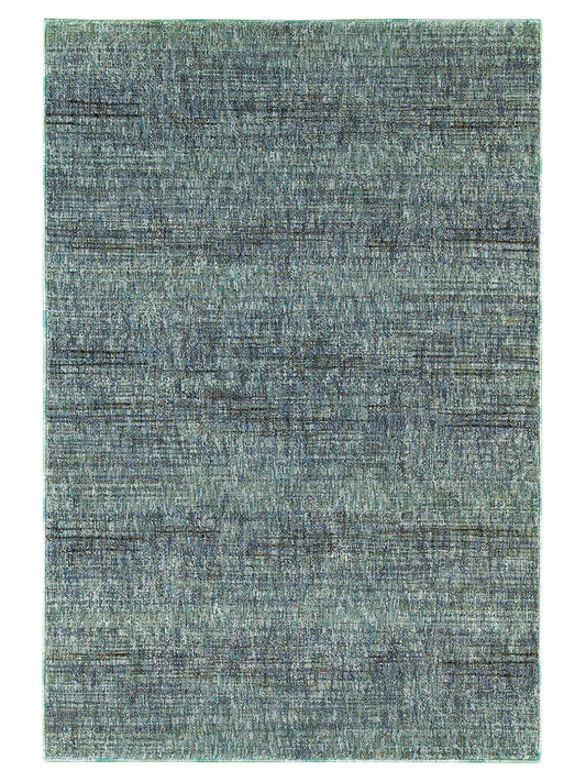 Oriental Weavers Atlas 8033J Blue Casual Machinemade Rug