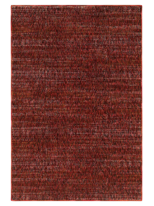 Oriental Weavers Atlas 8033K Red Casual Machinemade Rug