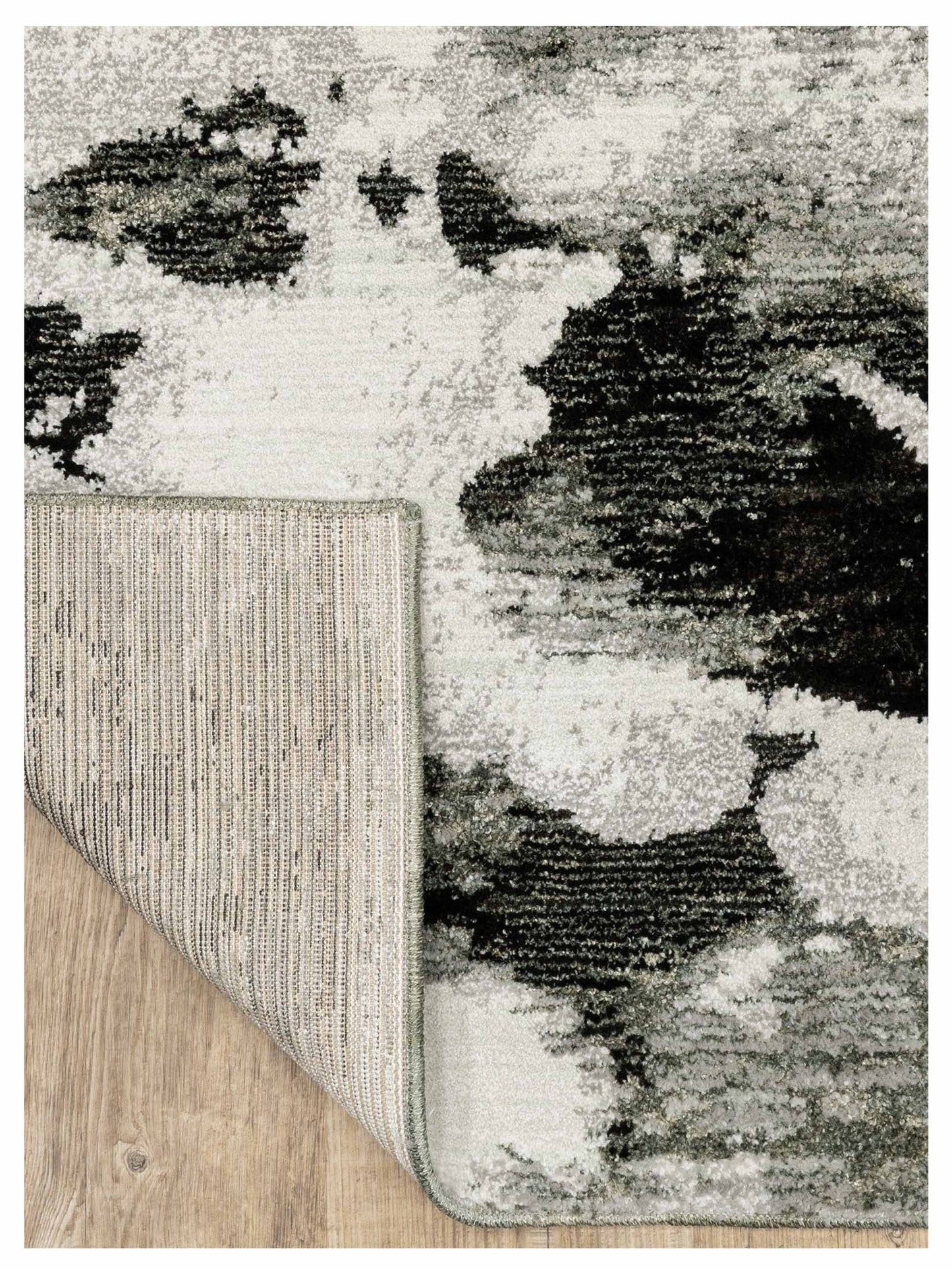 Oriental Weavers EVOLUTION 8035B Charcoal White Contemporary Machinemade Rug