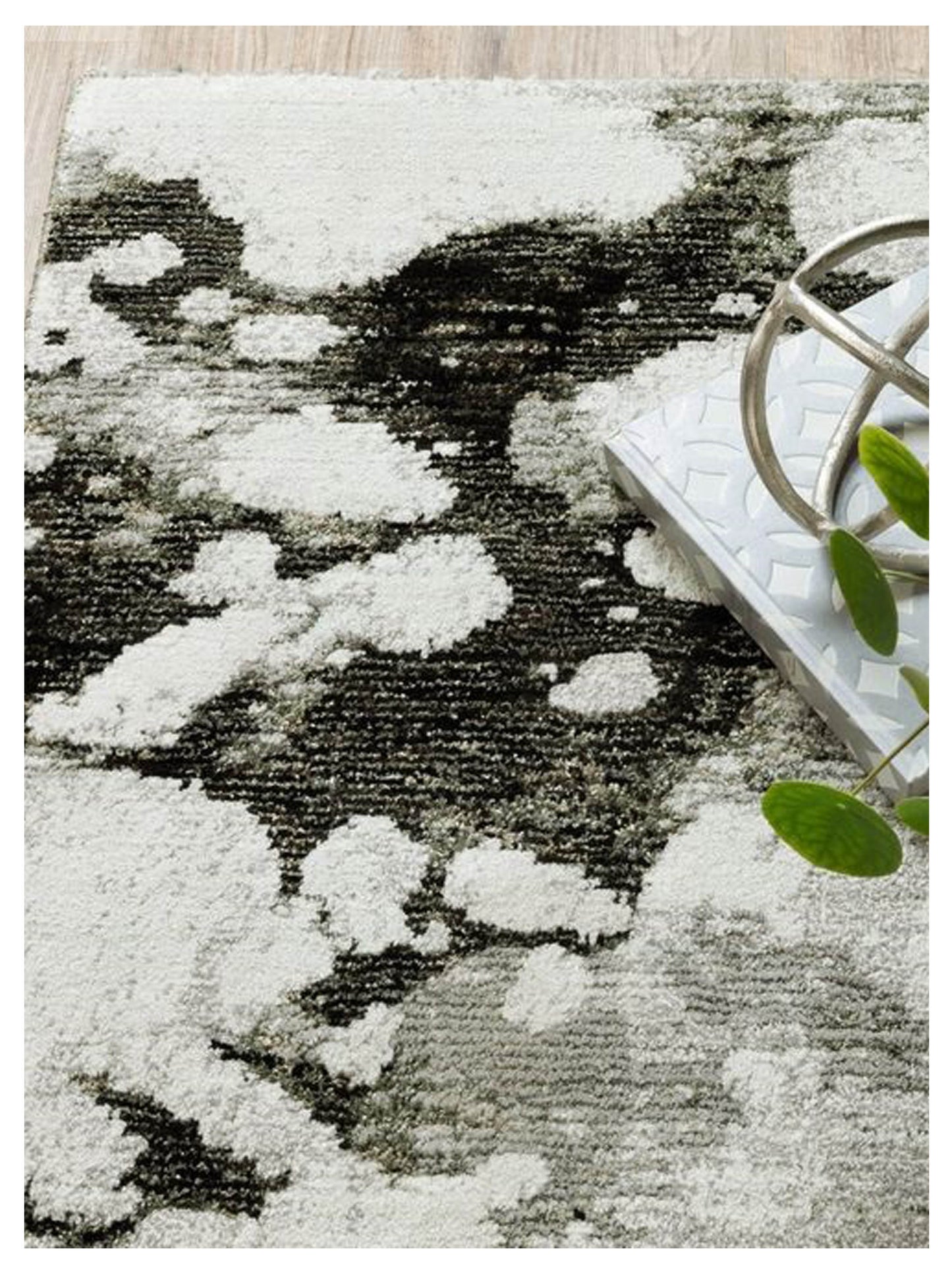 Oriental Weavers EVOLUTION 8035B Charcoal White Contemporary Machinemade Rug