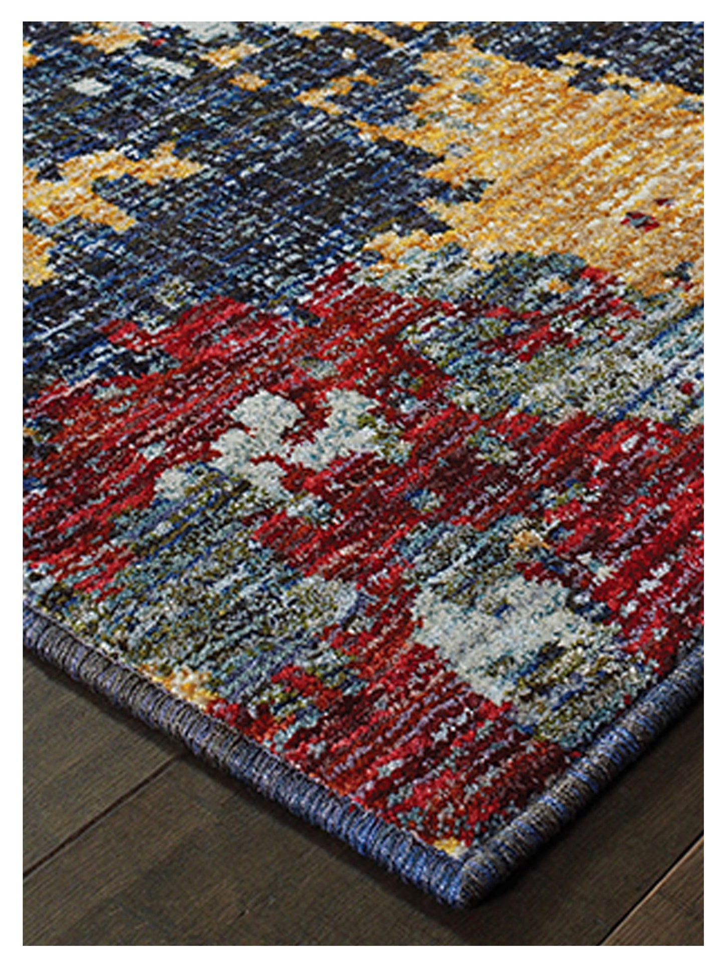 Oriental Weavers EVOLUTION 8036C Blue Red Contemporary Machinemade Rug