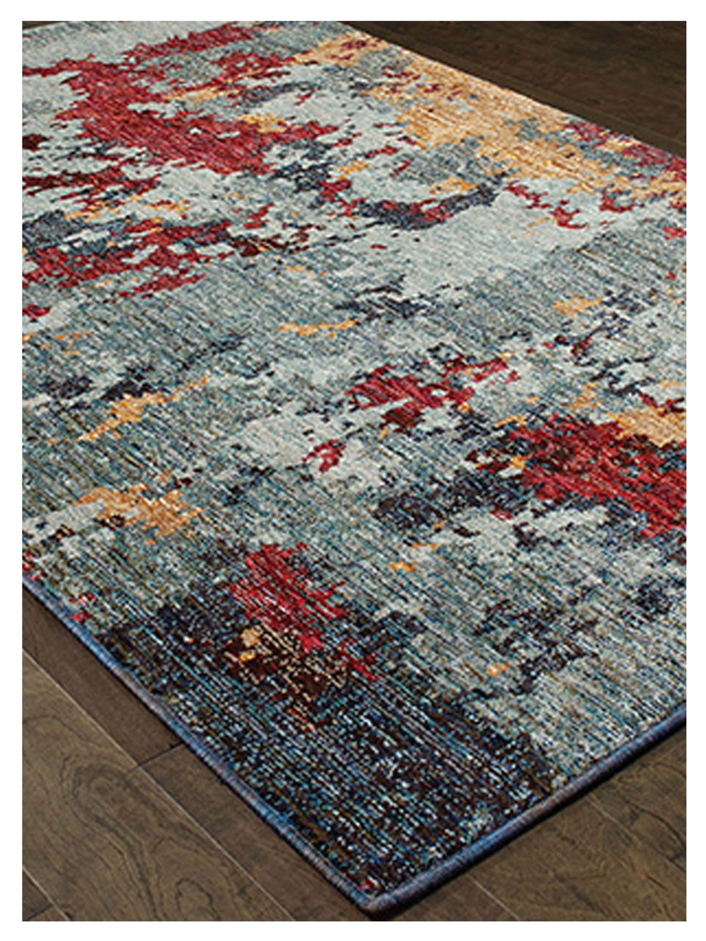 Oriental Weavers EVOLUTION 8036C Blue Red Contemporary Machinemade Rug