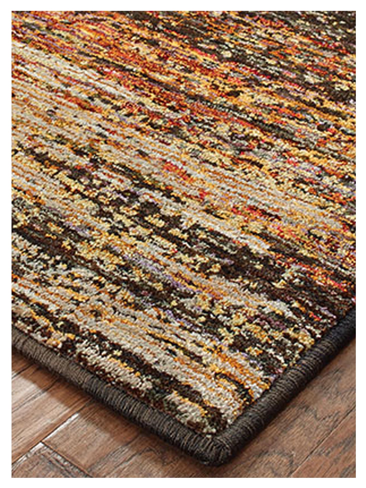 Oriental Weavers Atlas 8037C Gold Charcoal Casual Machinemade Rug