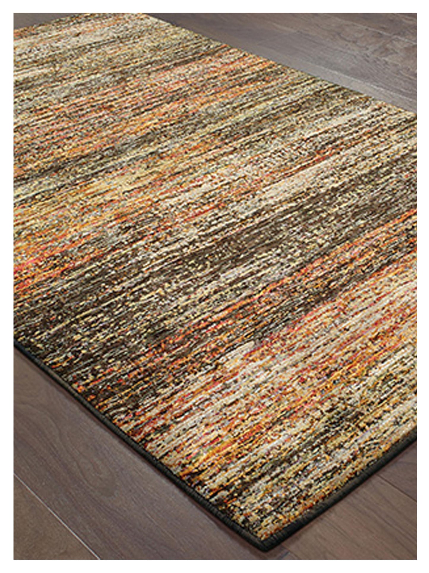 Oriental Weavers Atlas 8037C Gold Charcoal Casual Machinemade Rug