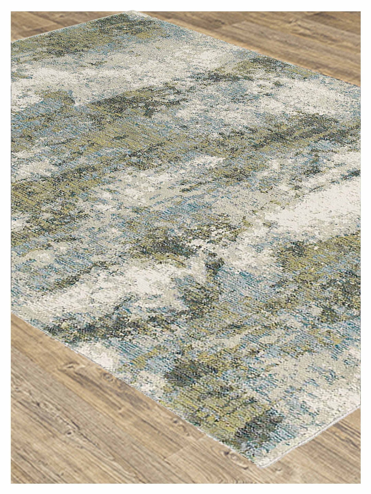 Oriental Weavers EVOLUTION 8039E Blue Green Contemporary Machinemade Rug