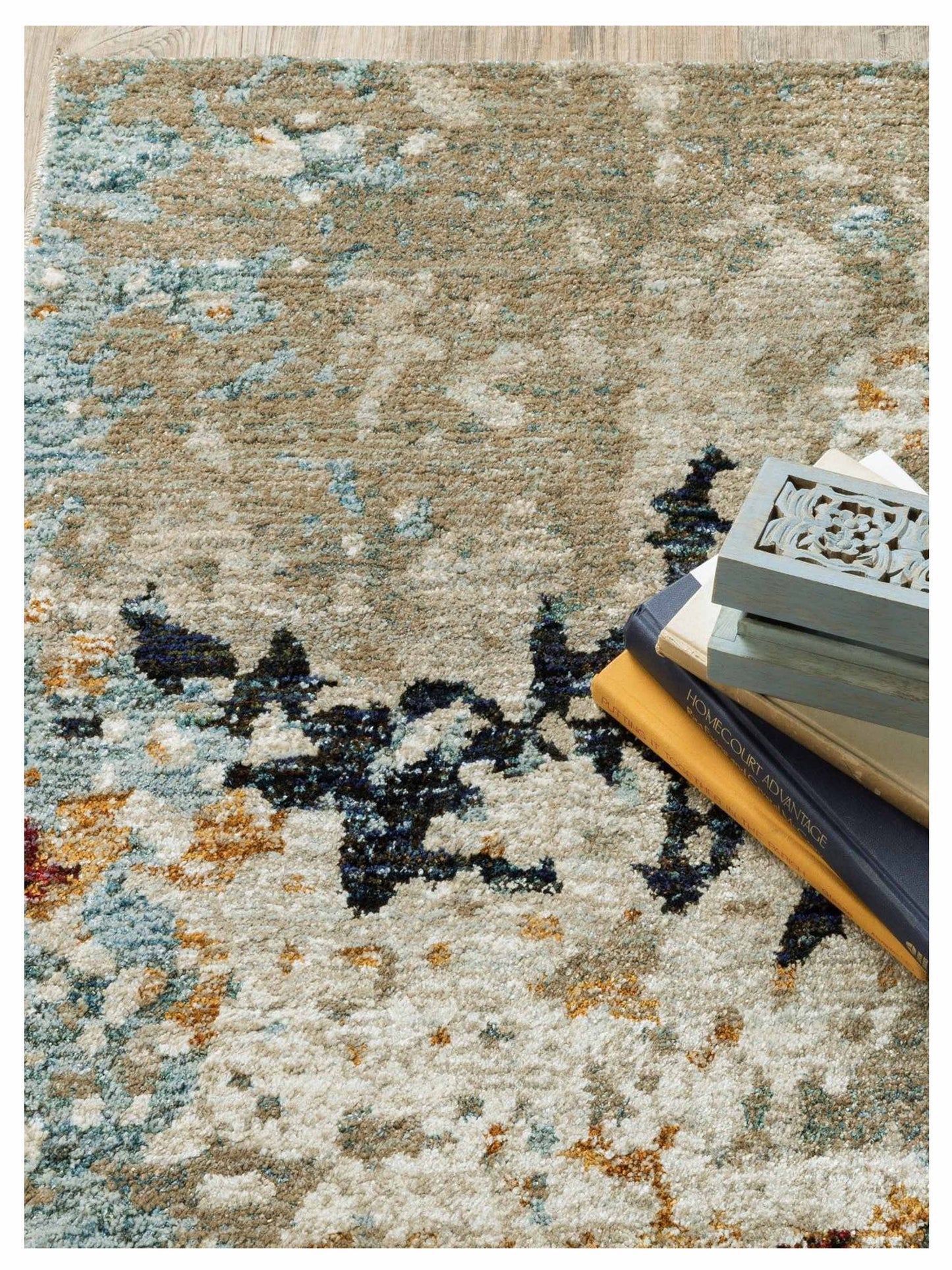 Oriental Weavers EVOLUTION 8043K Beige Blue Contemporary Machinemade Rug