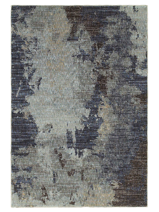 Oriental Weavers EVOLUTION 8049B Navy Contemporary Machinemade Rug