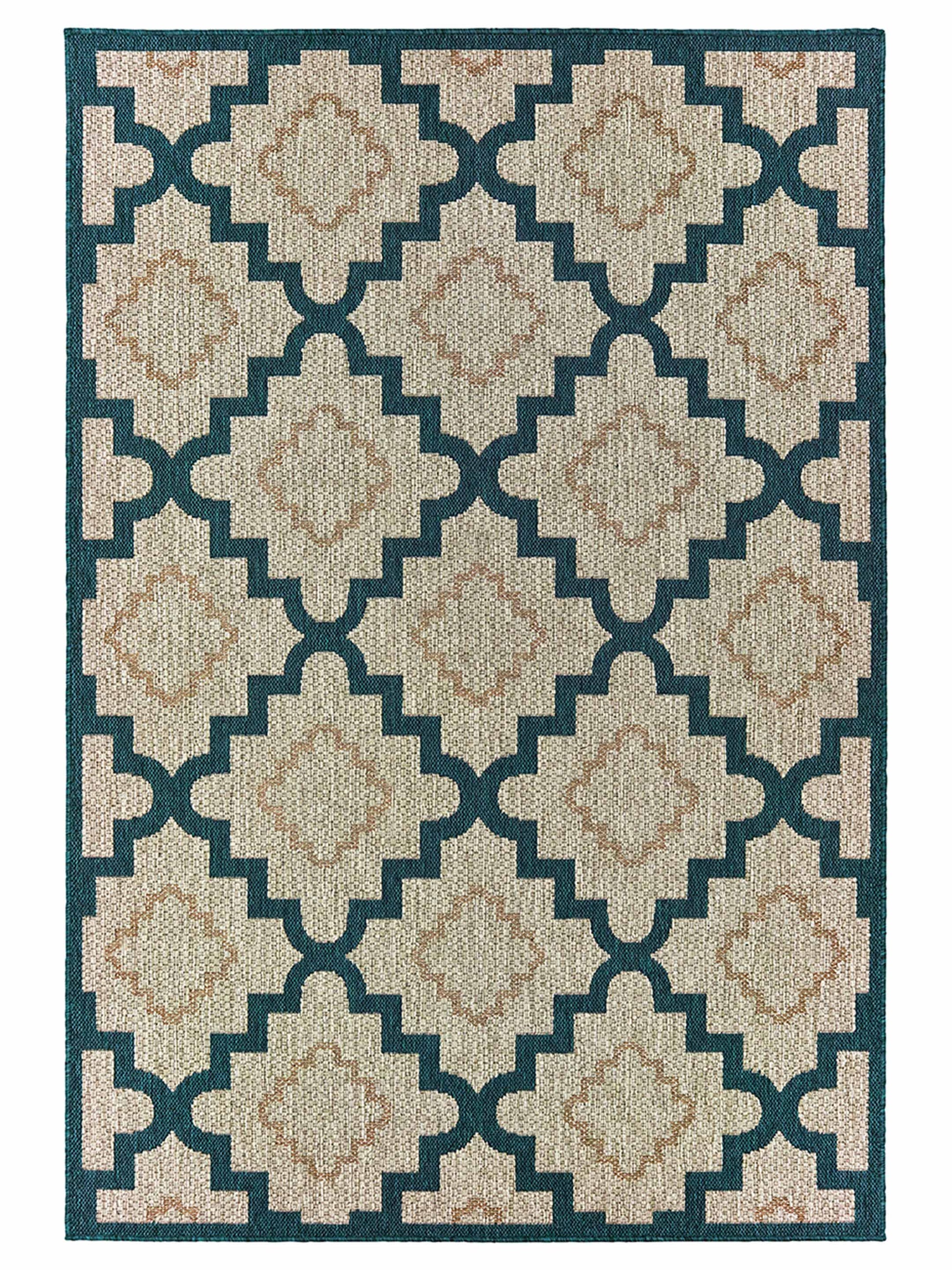 Oriental Weavers LATITUDE 804I3 Grey Outdoor Machinemade Rug