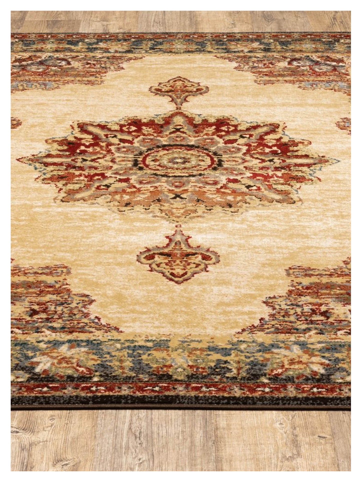 Oriental Weavers Juliette 8120W Gold Orange Traditional Machinemade Rug