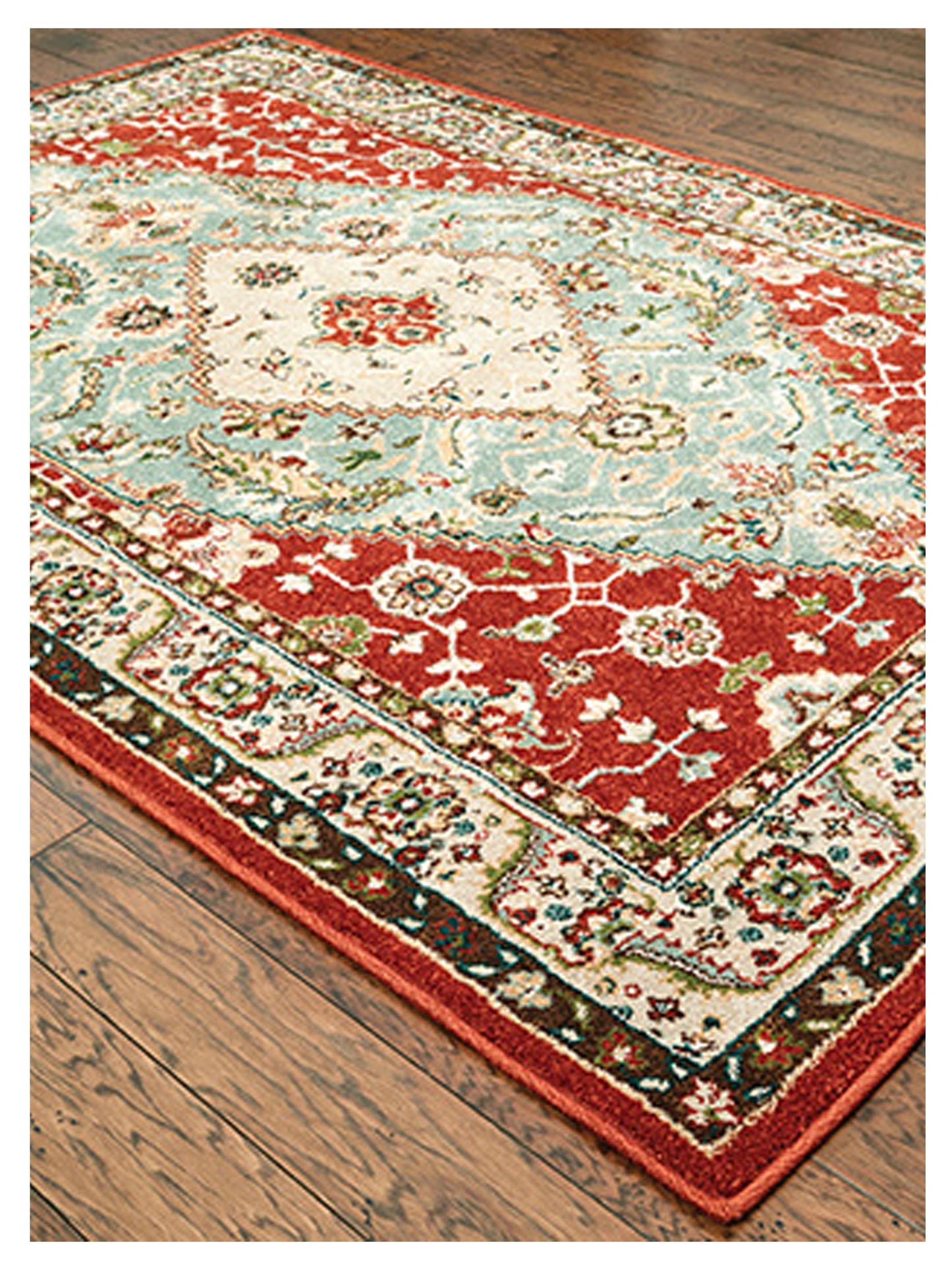 Oriental Weavers DAWSON 8315A Rust Blue Traditional Machinemade Rug