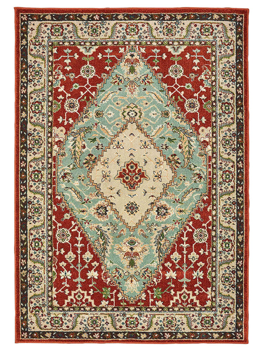 Oriental Weavers DAWSON 8315A Rust Traditional Machinemade Rug