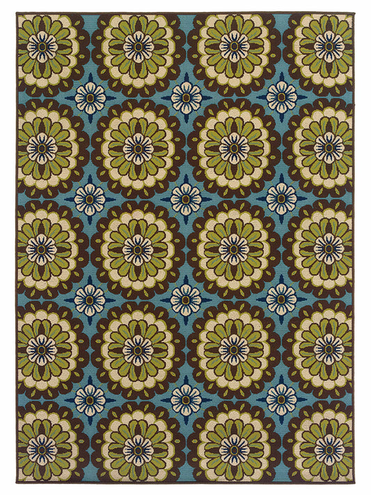 Oriental Weavers CASPIAN 8328L Blue Outdoor Machinemade Rug