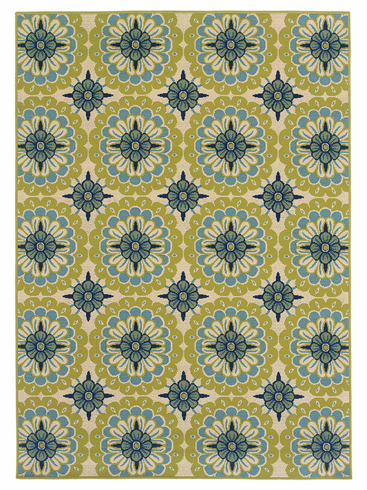 Oriental Weavers CASPIAN 8328W Green Outdoor Machinemade Rug