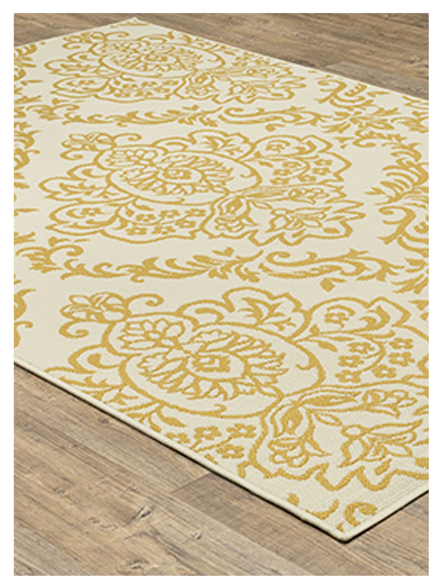 Oriental Weavers Bali 8424J Ivory Gold Outdoor Woven Rug