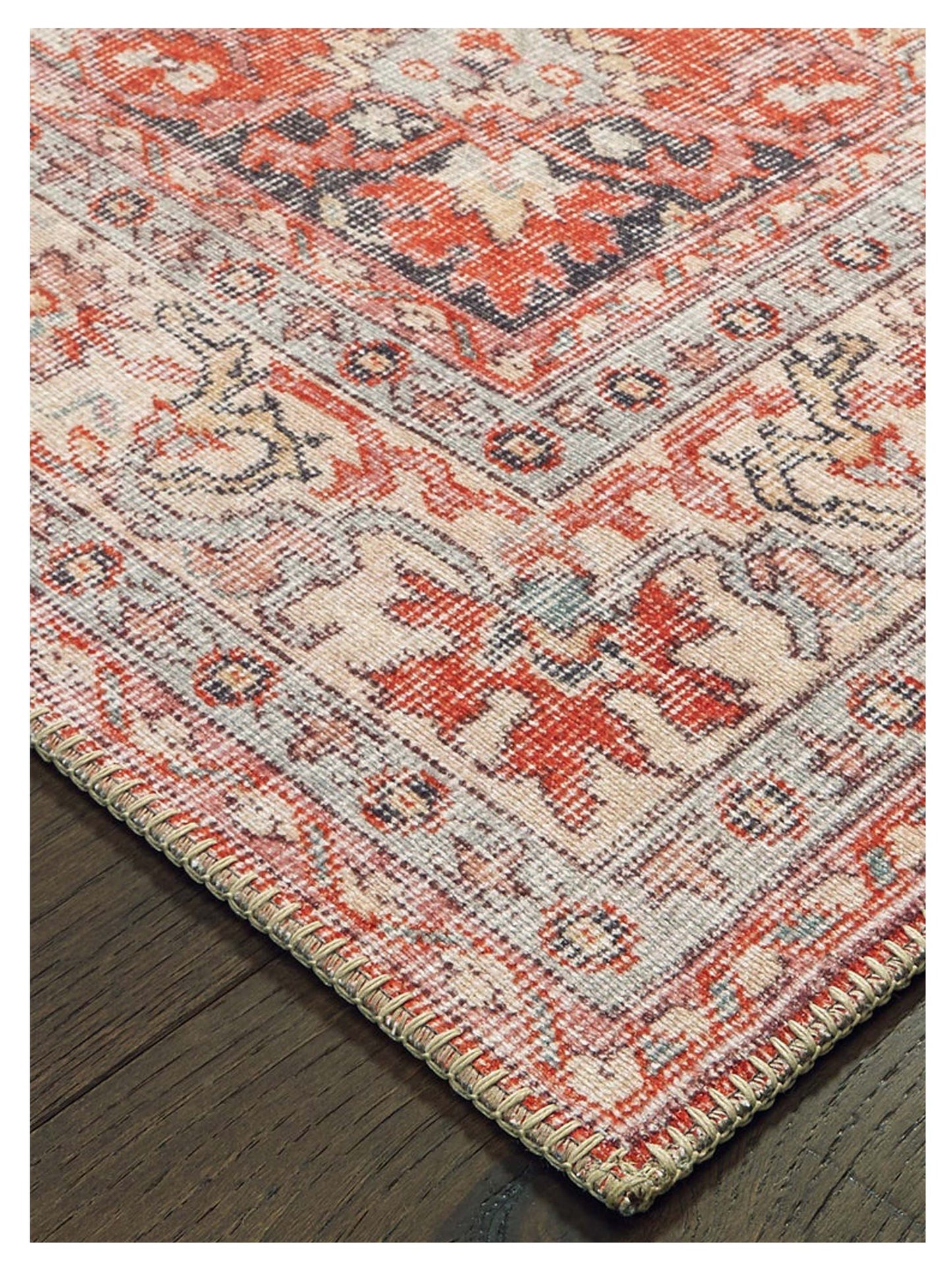 Oriental Weavers SOFIA 85810 Red Grey Traditional Machinemade Rug