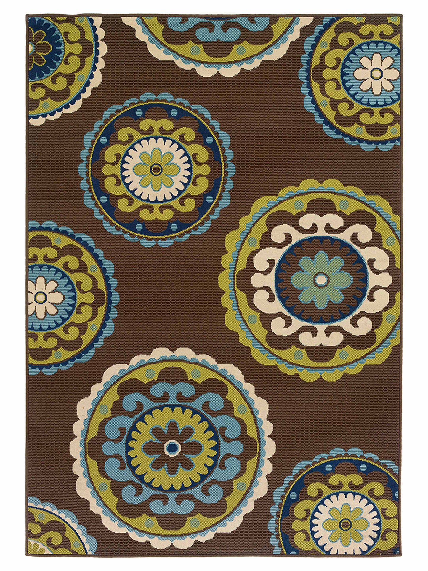 Oriental Weavers CASPIAN 859D6 Brown Outdoor Machinemade Rug