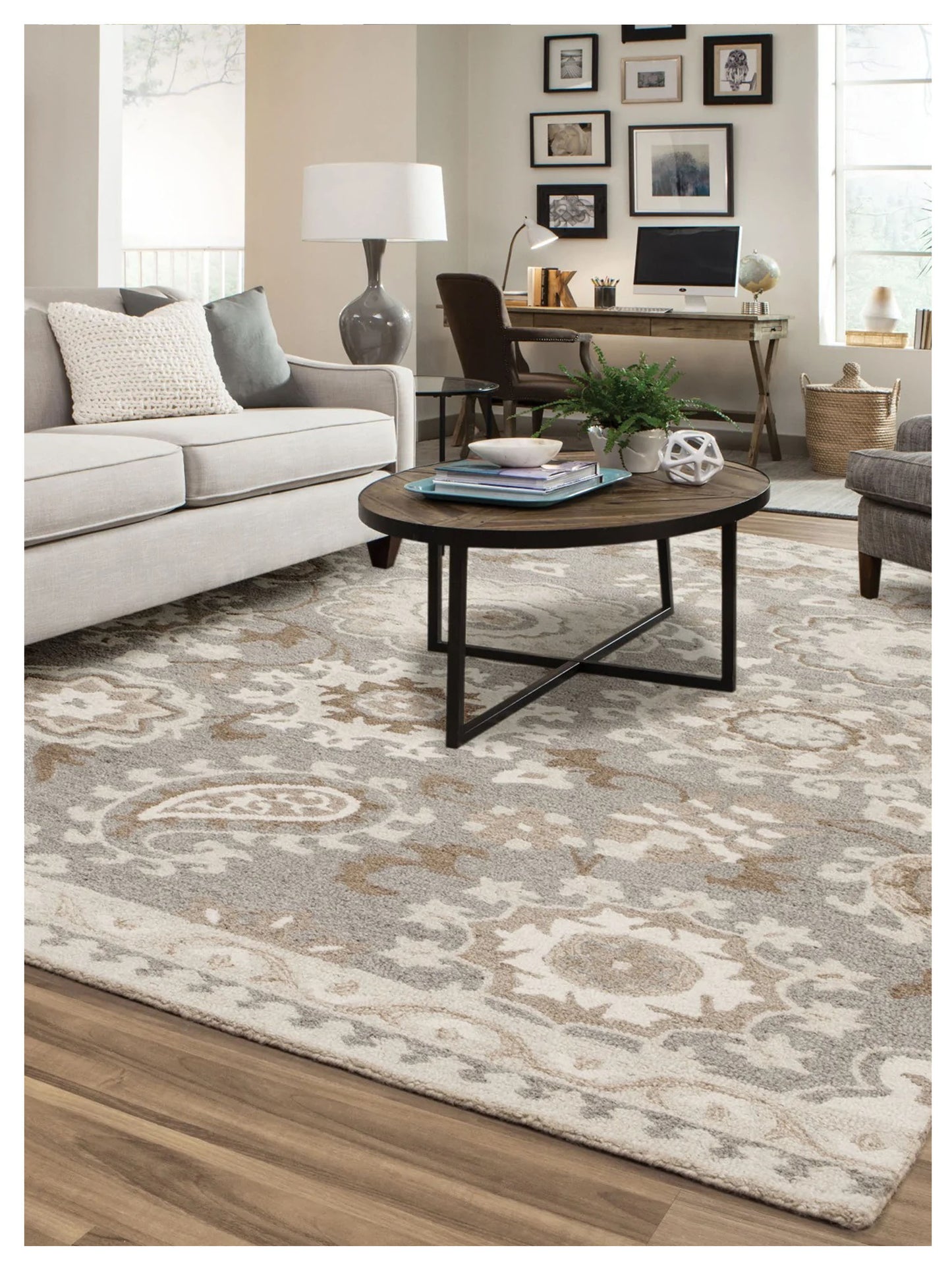 Oriental Weavers Charlize 93003 Grey Sand Casual Loom Rug