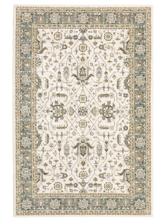 Oriental Weavers ANDORRA 9537P Ivory Traditional Machinemade Rug