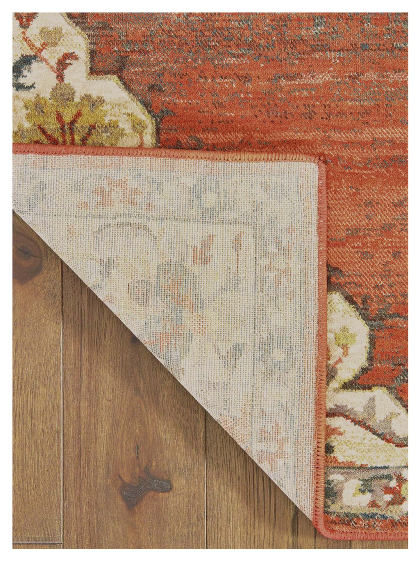 Oriental Weavers TOSCANA 9568B Orange Grey Casual Machinemade Rug - Rugs - Oriental Weavers - Atlanta Designer Rugs