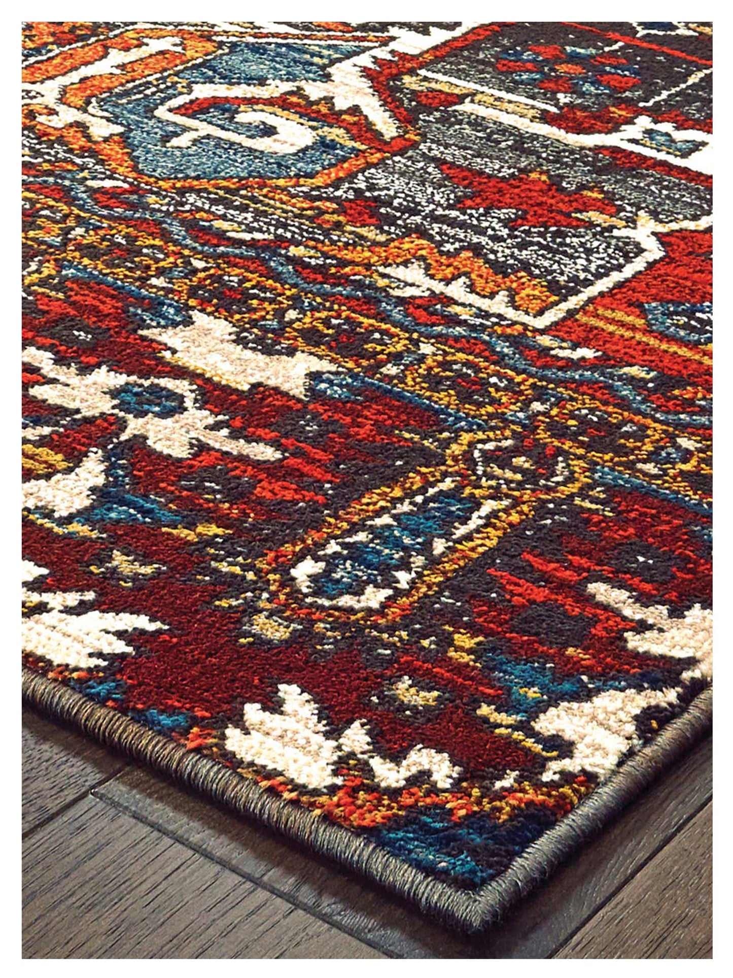 Oriental Weavers SEDONA 9575A Red Orange Casual Machinemade Rug