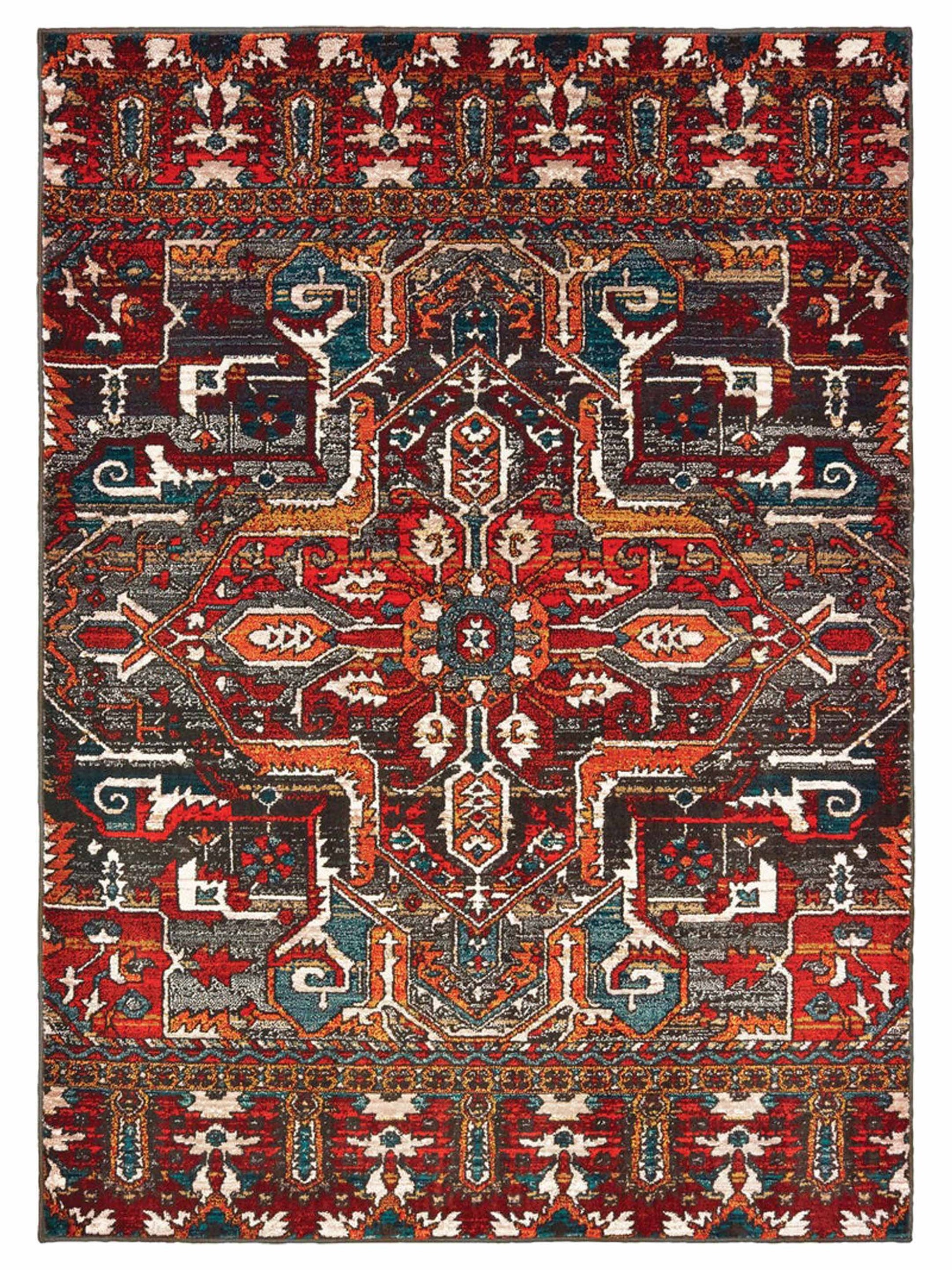 Oriental Weavers SEDONA 9575A Red Casual Machinemade Rug