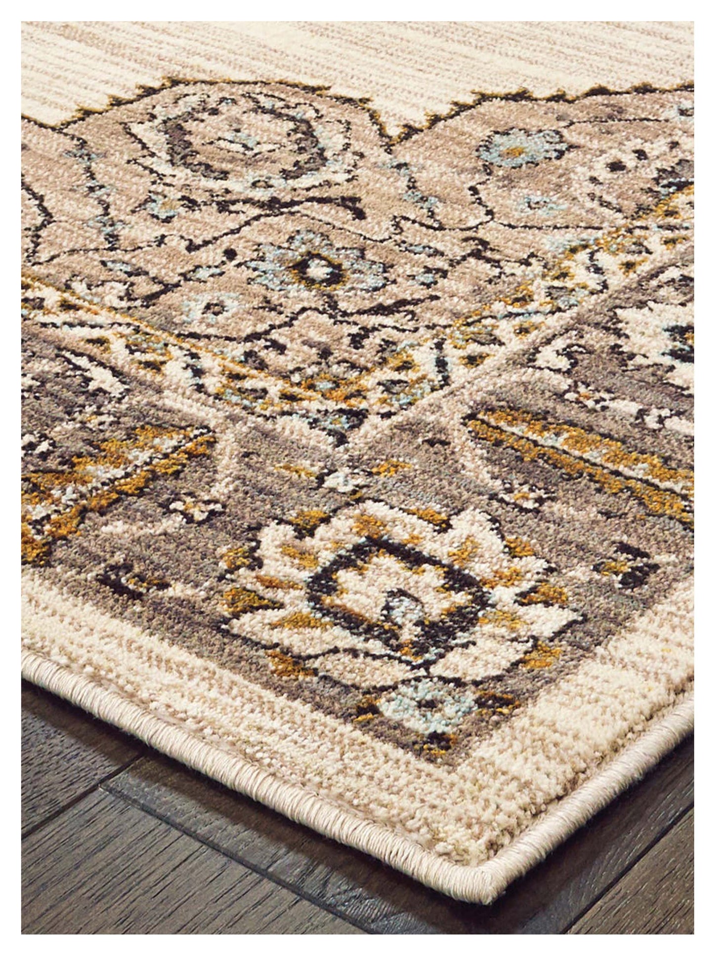 Oriental Weavers SEDONA 9588D Ivory Gold Traditional Machinemade Rug