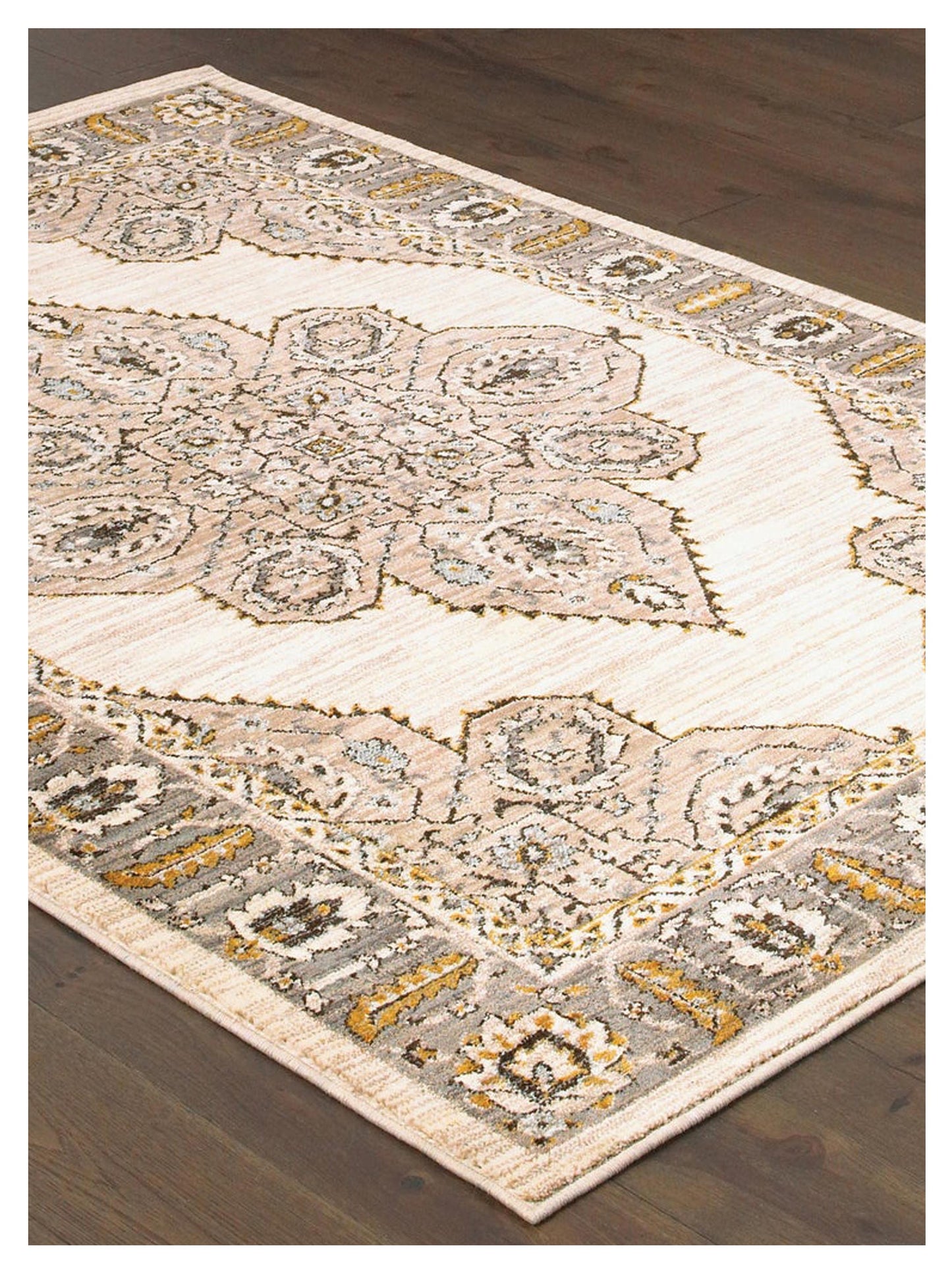 Oriental Weavers SEDONA 9588D Ivory Gold Traditional Machinemade Rug