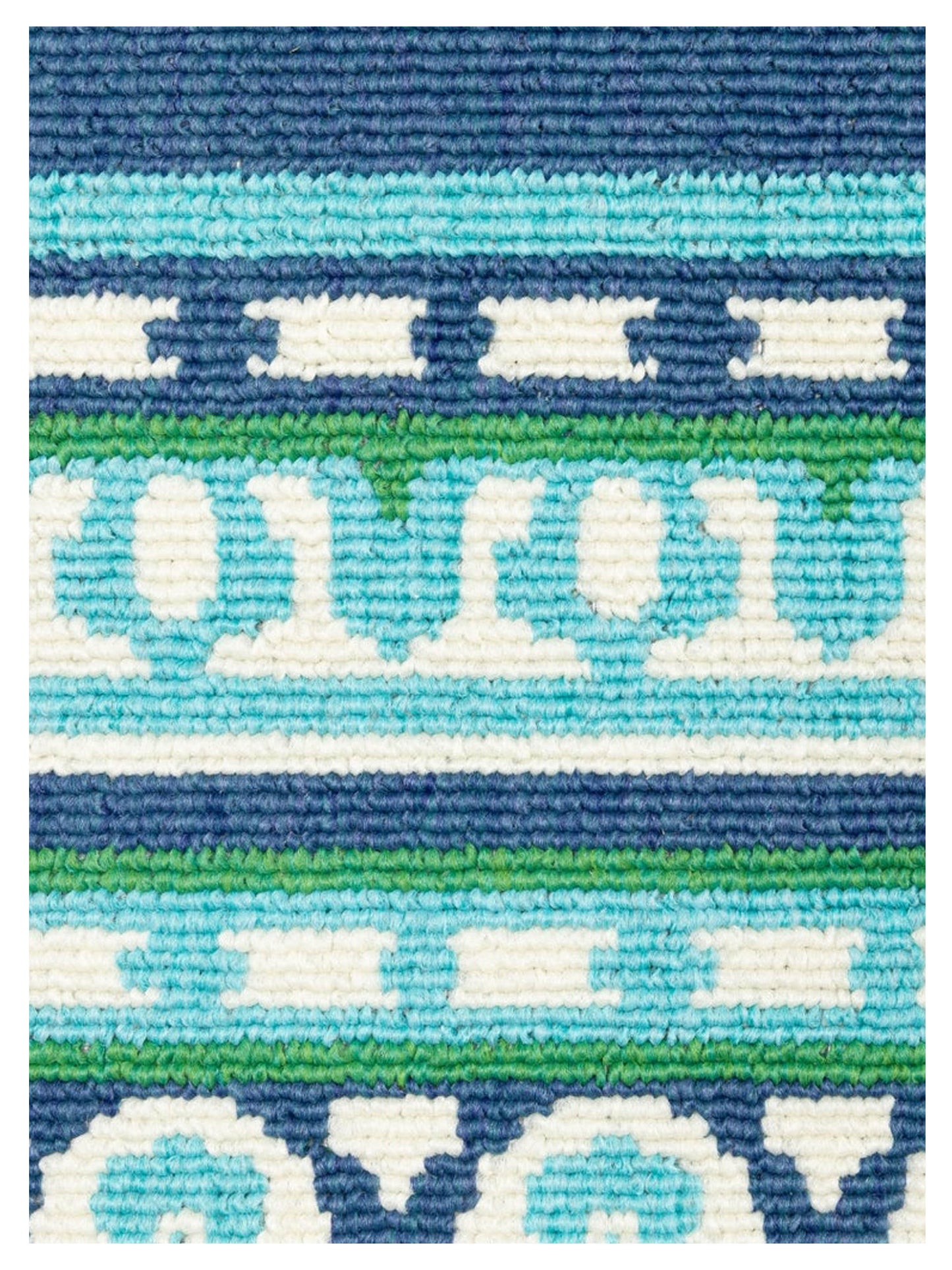 Oriental Weavers MERIDIAN 9650B Navy Green Outdoor Machinemade Rug