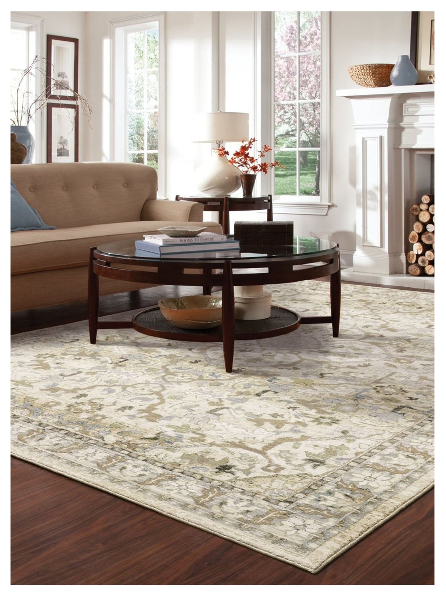 Oriental Weavers ANDORRA 9818G Beige Ivory Traditional Machinemade Rug